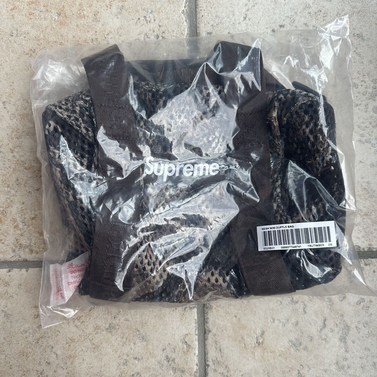 Supreme Mesh Mini Duffle Bag Truetimber Kanati Camo, Men's
