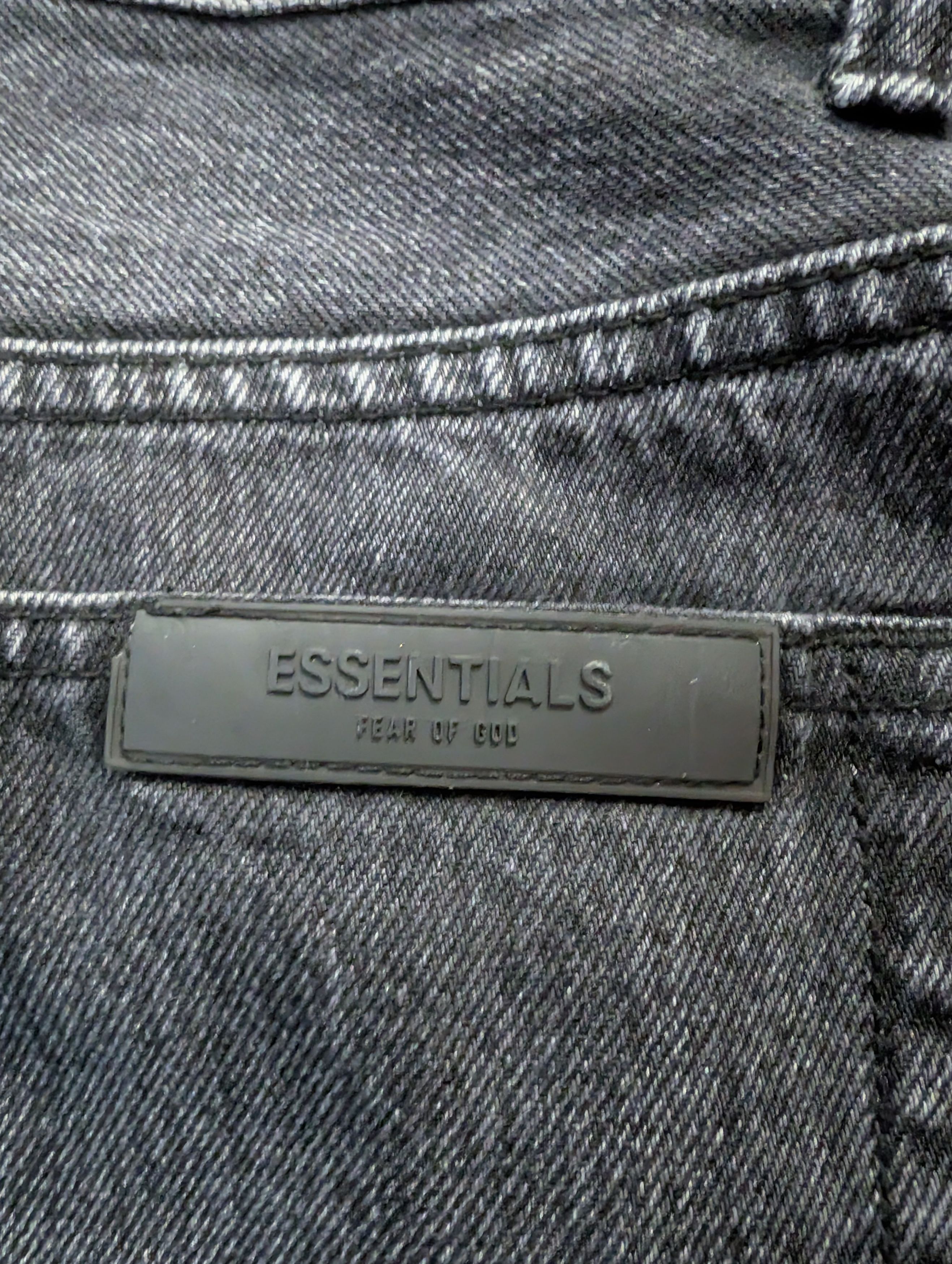 Essentials Essentials Fear Of God washed black denim Size US 31 - 3 Thumbnail