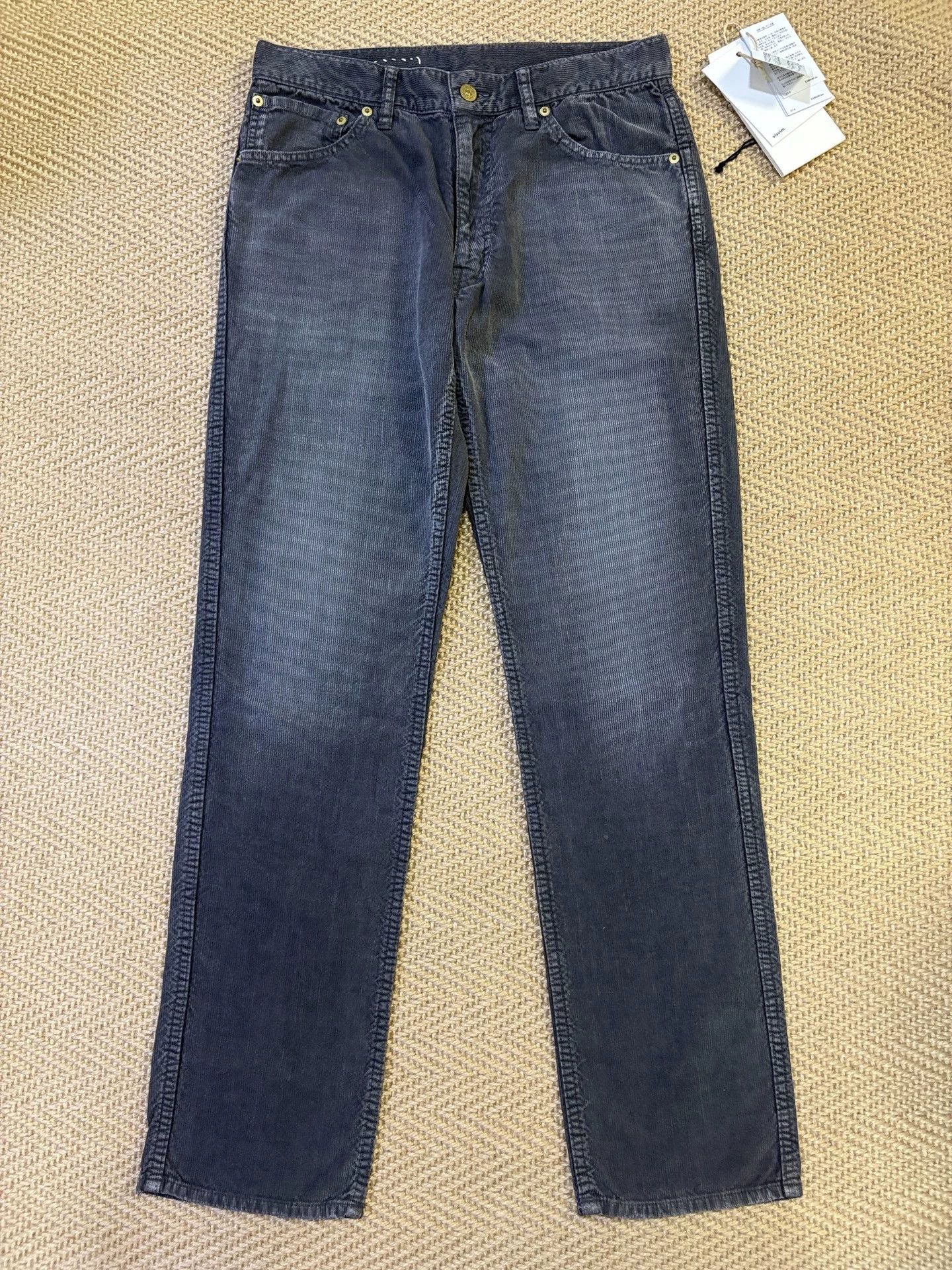 Visvim VISVIM ICT FLUXUS 03 Cords DMGD Indigo Washed New Size US 30 / EU 46 - 1 Thumbnail