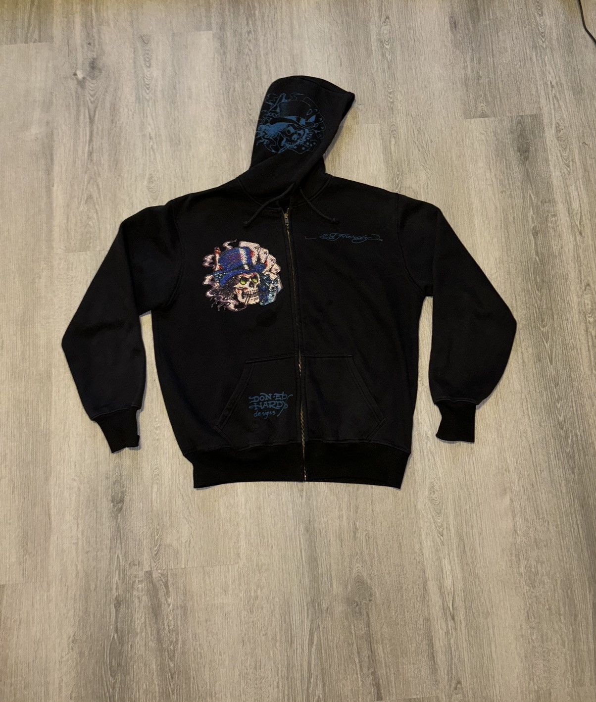 Ed Hardy Ed Hardy Vintage Zip Up Hoodie Size US L / EU 52-54 / 3 - 2 Thumbnail