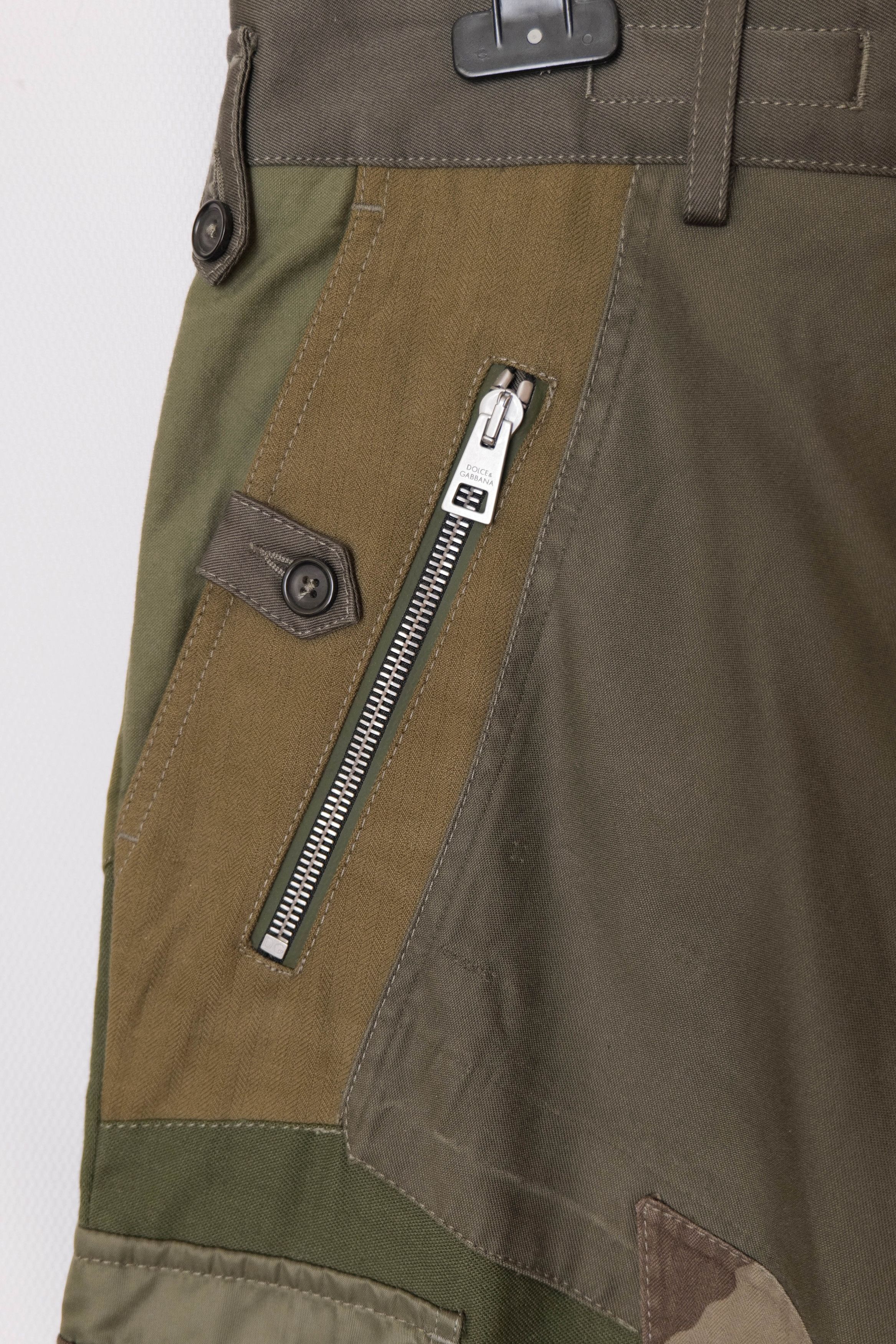 Dolce & Gabbana NWT patchwork cargo pants Size US 36 / EU 52 - 4 Thumbnail