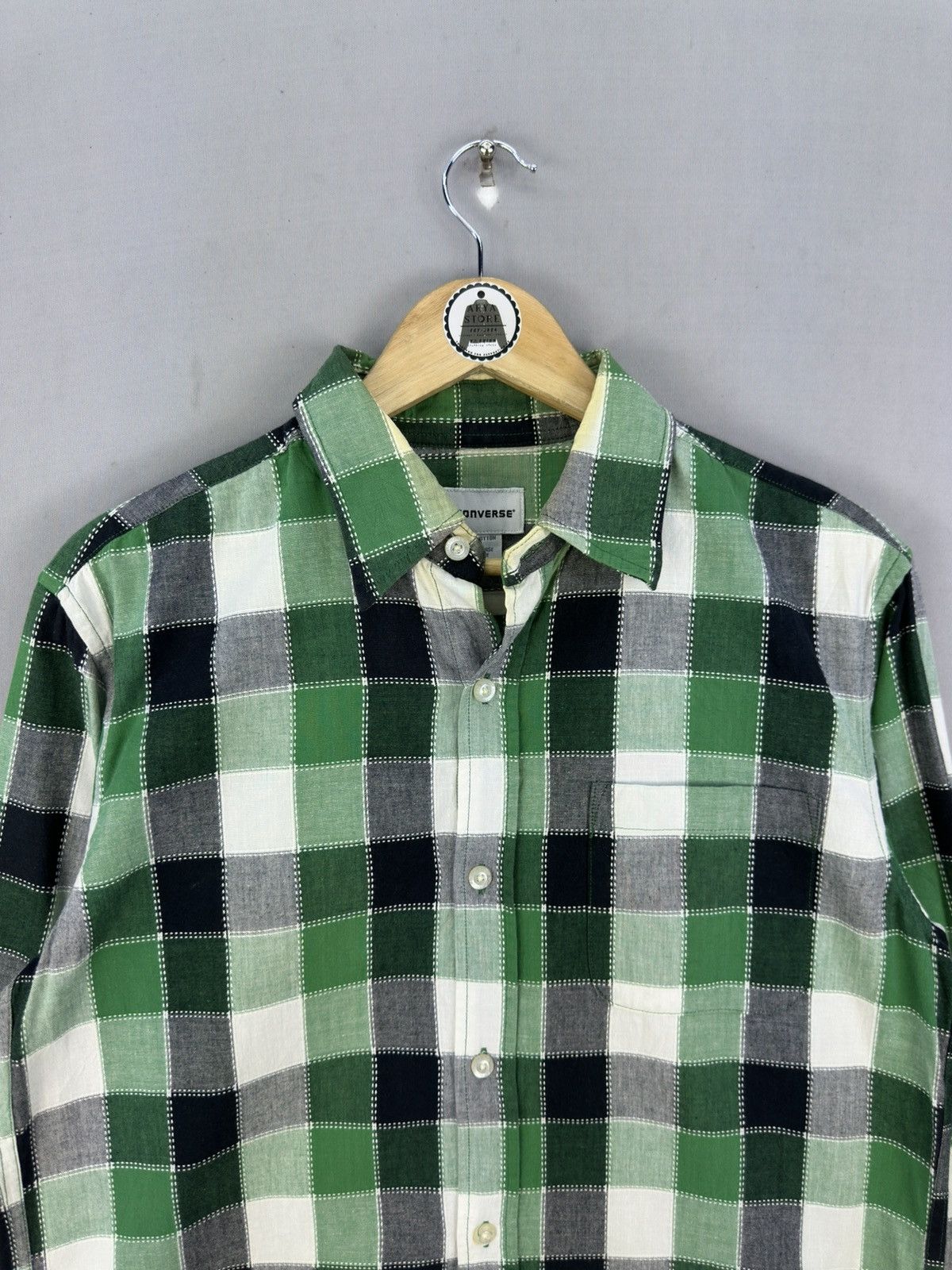 Converse Converse Plaid Check Flannel Shirt Size US L / EU 52-54 / 3 - 7 Thumbnail