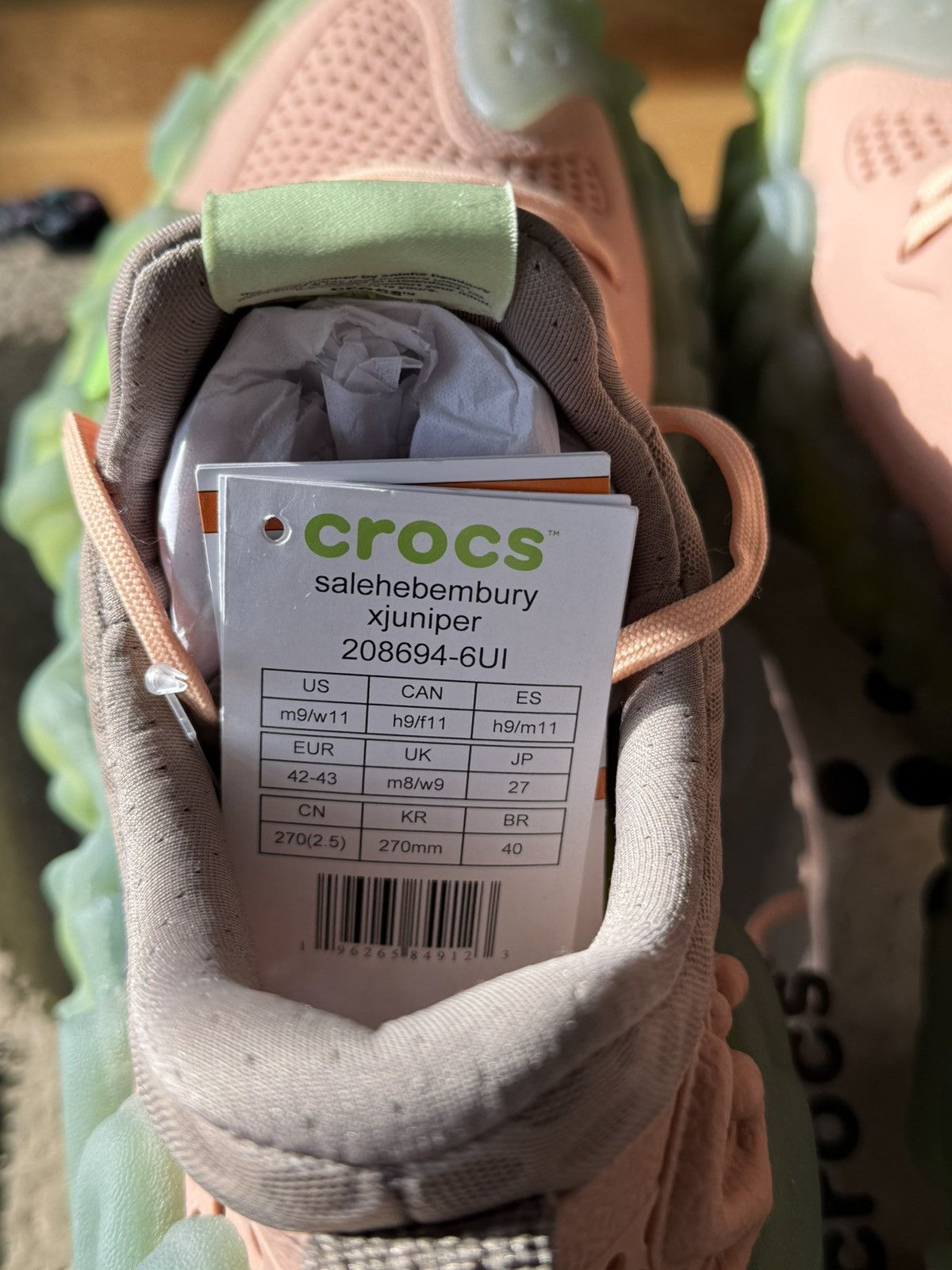 Crocs × Salehe Bembury Crocs Pollex Juniper by Salehe Bembury Guava Size US 9 / EU 42 - 5 Thumbnail