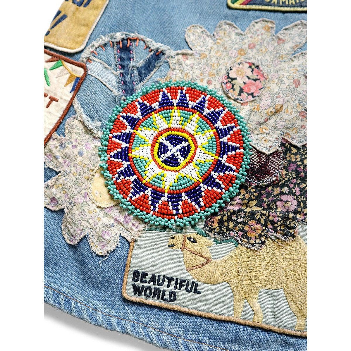 Kapital Kapital 12.5oz Denim 5P Rat Flare Pants (BEAUTIFUL WORLD) Size US 32 / EU 48 - 9 Thumbnail