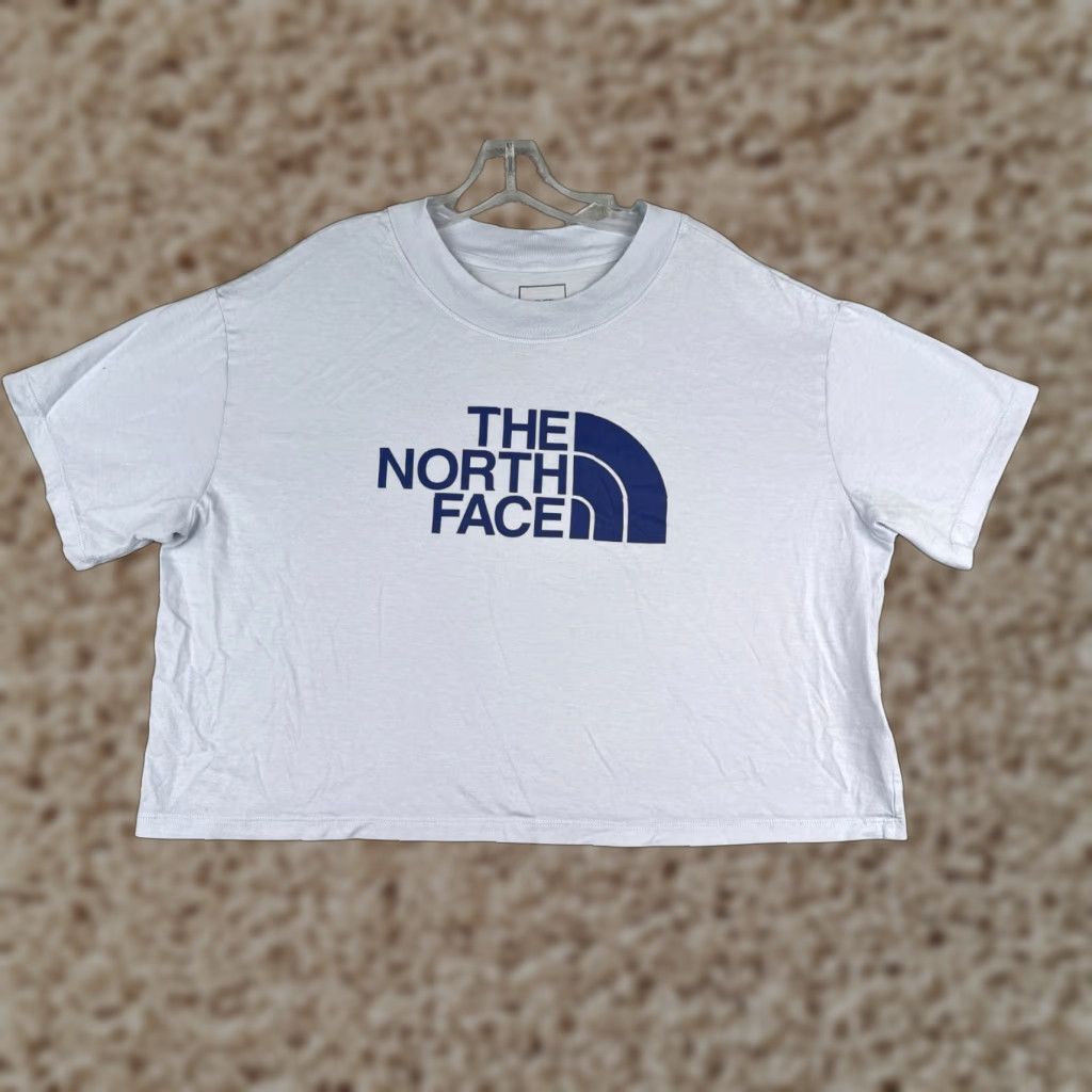 The North Face VINTAGE The North Face Shirt Women XL Blue Crew Neck Cotton Blend Crop Length? Size XL / US 12-14 / IT 48-50 - 1 Thumbnail