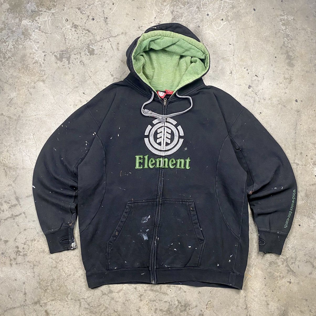 Element y2k Element Skateboard Distressed Painted Zipped Up Size US L / EU 52-54 / 3 - 1 Thumbnail