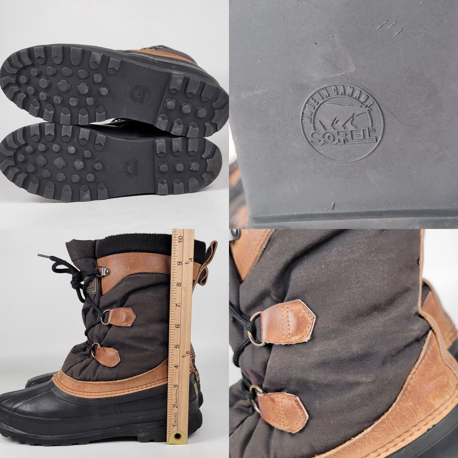 SOREL SOREL Eddie Bauer Boots Womens 10.5 Winter Snow Rain Brown Felt Lined Insulated Lace Up Round Toe Casual Waterproof Waterproof? Size US 11 / IT 41 - 8 Thumbnail