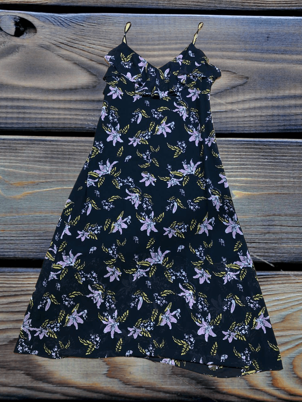 Miss Sixty Miss Sixty Beautiful Navy Blue Floral Strappy Dress Size S / US 4 / IT 40 - 1 Thumbnail