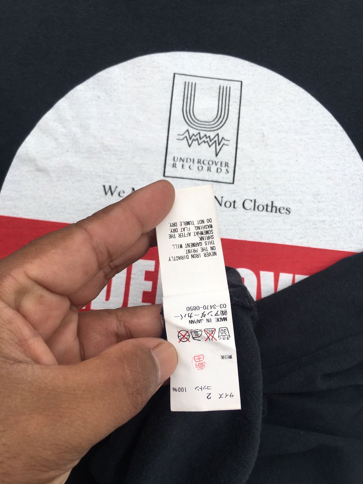 Undercover Rare UNDERCOVER Spellout Tshirt by Jun Takahashi Size US S / EU 44-46 / 1 - 14 Thumbnail