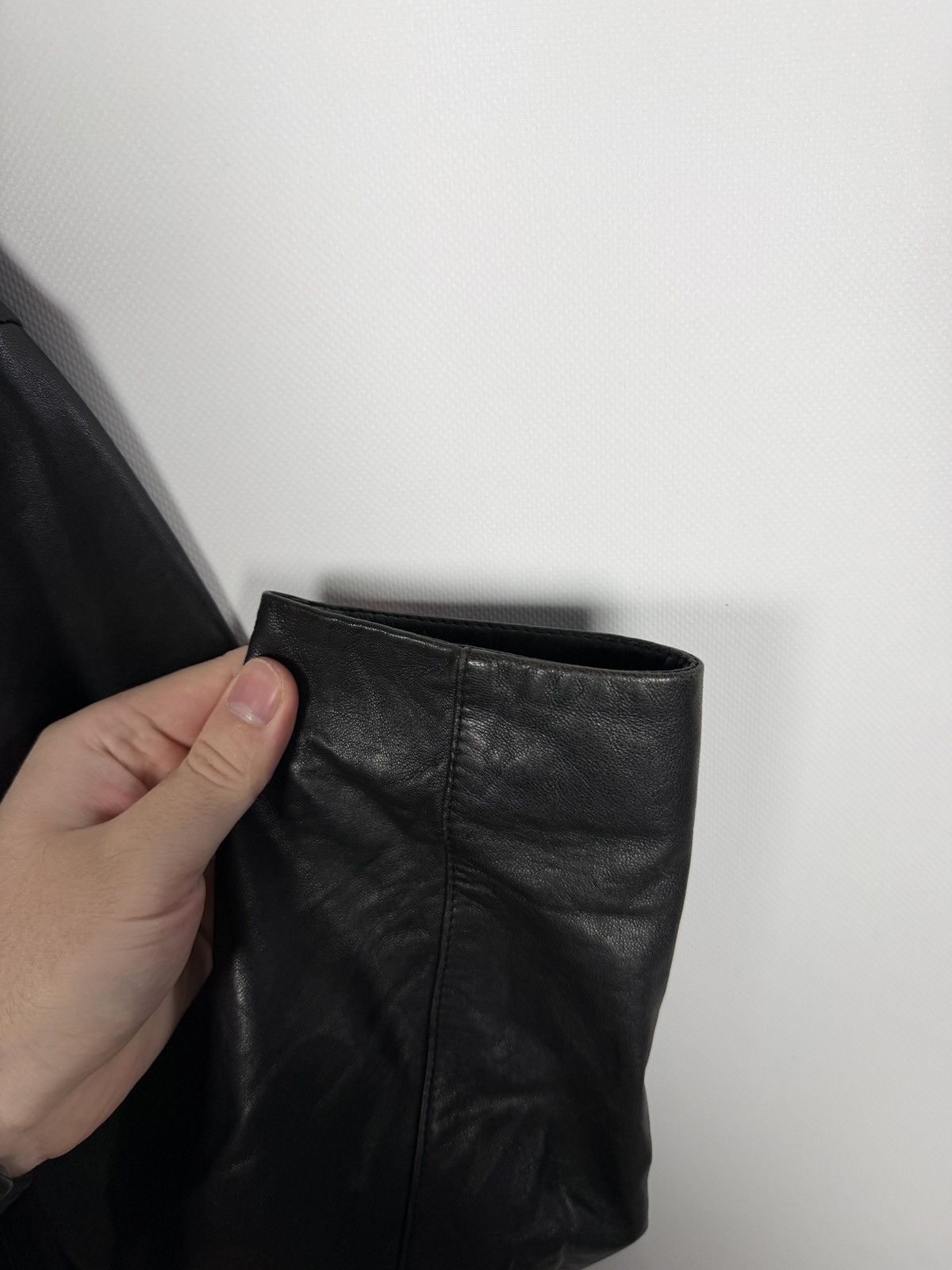 Emporio Armani Emporio Armani Leather Jacket Full Zip Biker Style Size 50 Size US S / EU 44-46 / 1 - 20 Thumbnail