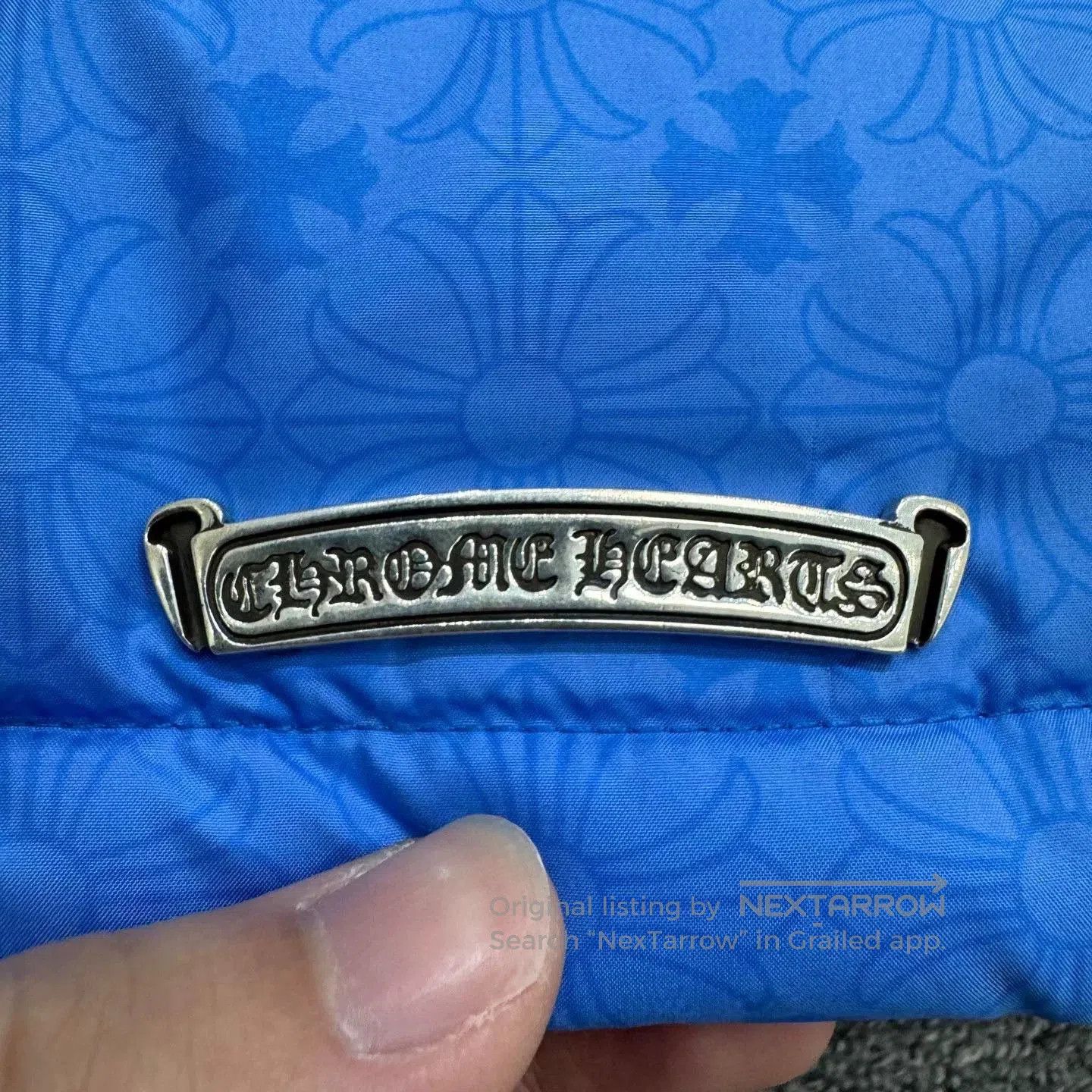 Chrome Hearts chrome hearts blue down vest with cross pattern. Size US L / EU 52-54 / 3 - 4 Thumbnail