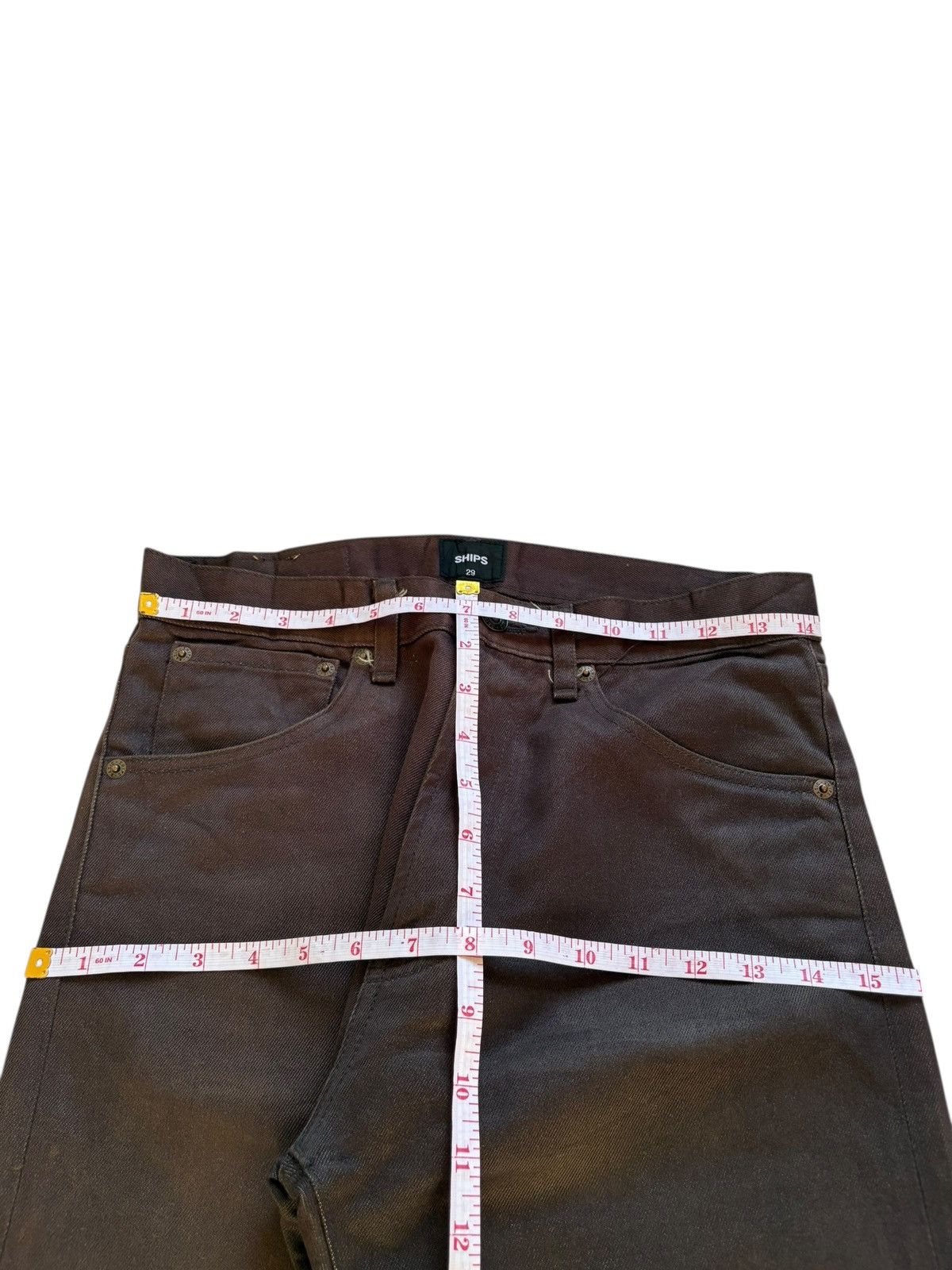 SHIPS Vintage Japanese Ships Men Brown Jeans Size US 29 - 12 Thumbnail