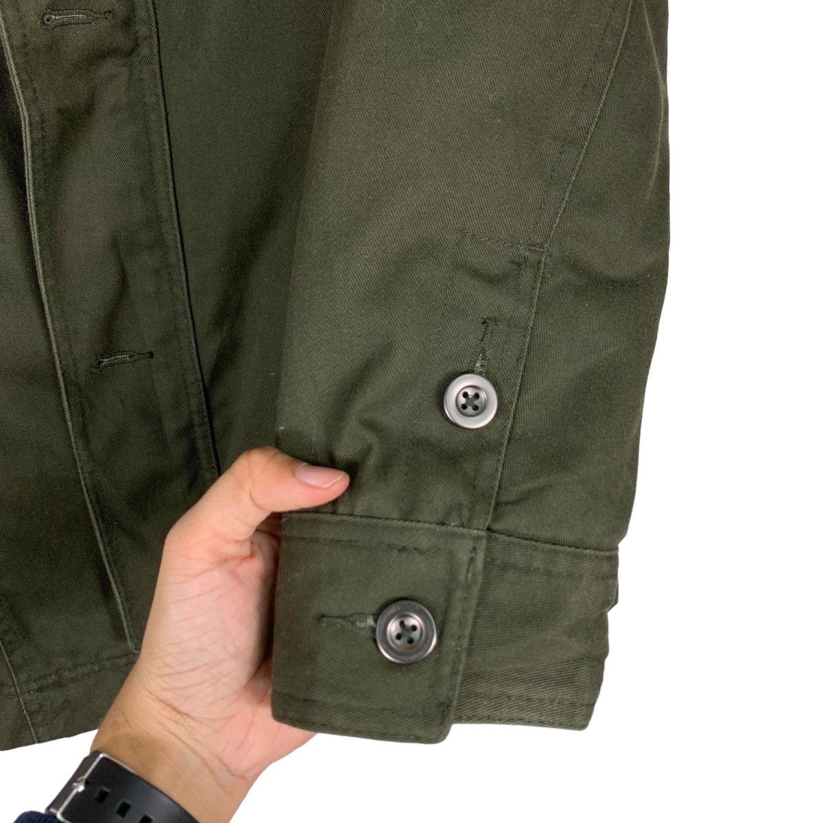 In The Attic IN THE ATTIC Turtleneck Four Pocket Green Jacket #1154-C53 Size US M / EU 48-50 / 2 - 11 Thumbnail