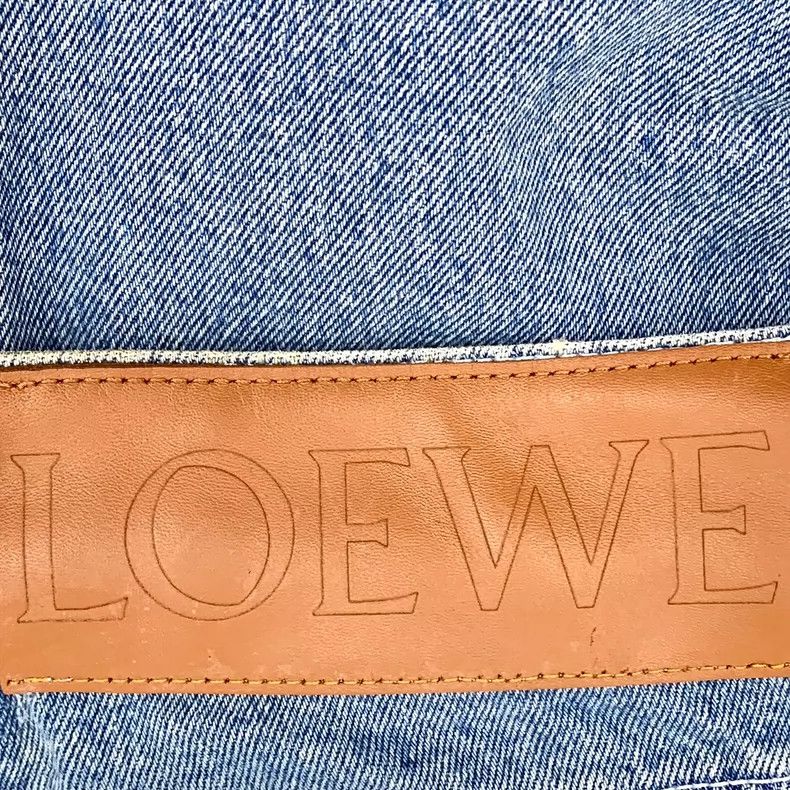 Loewe Loewe Blue logo leather card cotton rolled edge casual den Size 42" / US 20 - 6 Thumbnail