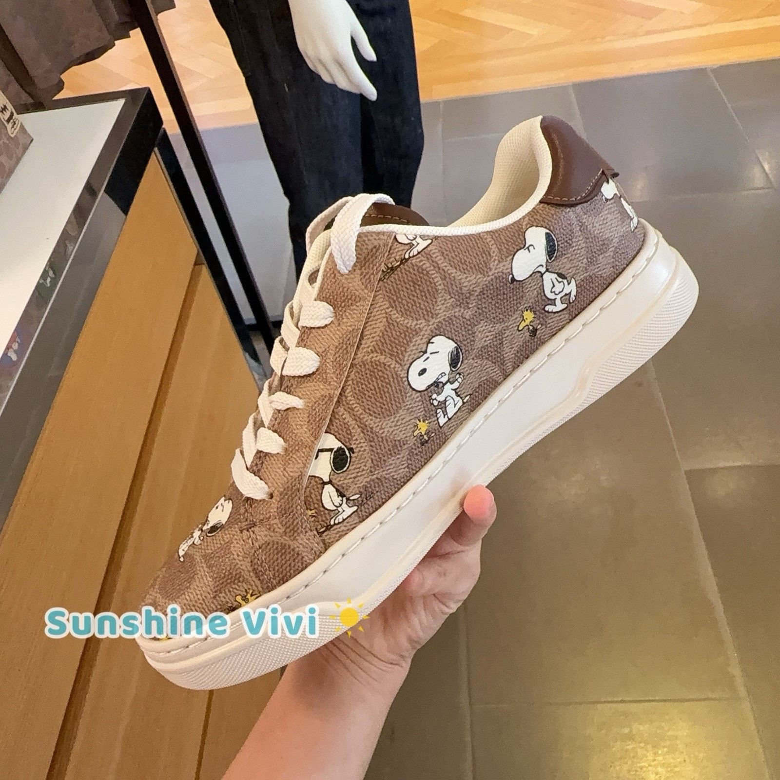 Coach NEW Limited Coach X Peanuts Woman CBZ77 Sneaker Shoes US 7 Size US 7 / IT 37 - 3 Thumbnail