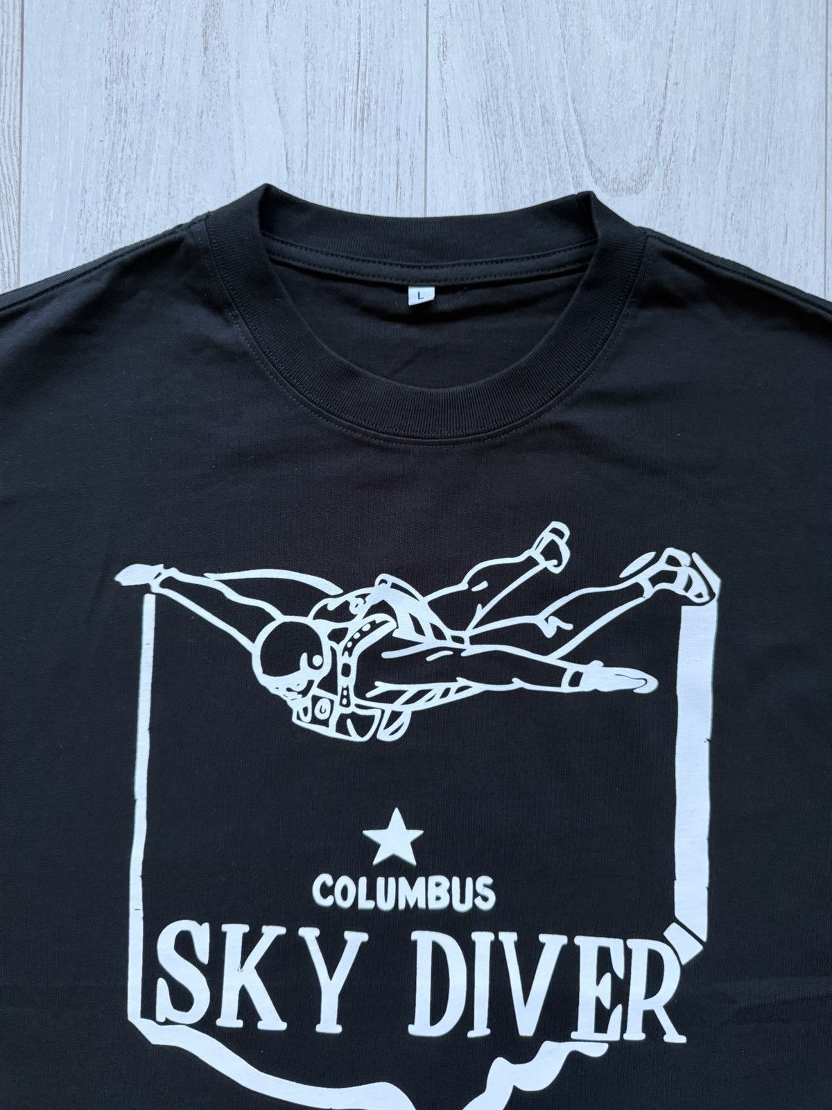 Other Columbus Sky Diver Custom Boxy T-Shirt Black L Size US L / EU 52-54 / 3 - 2 Thumbnail