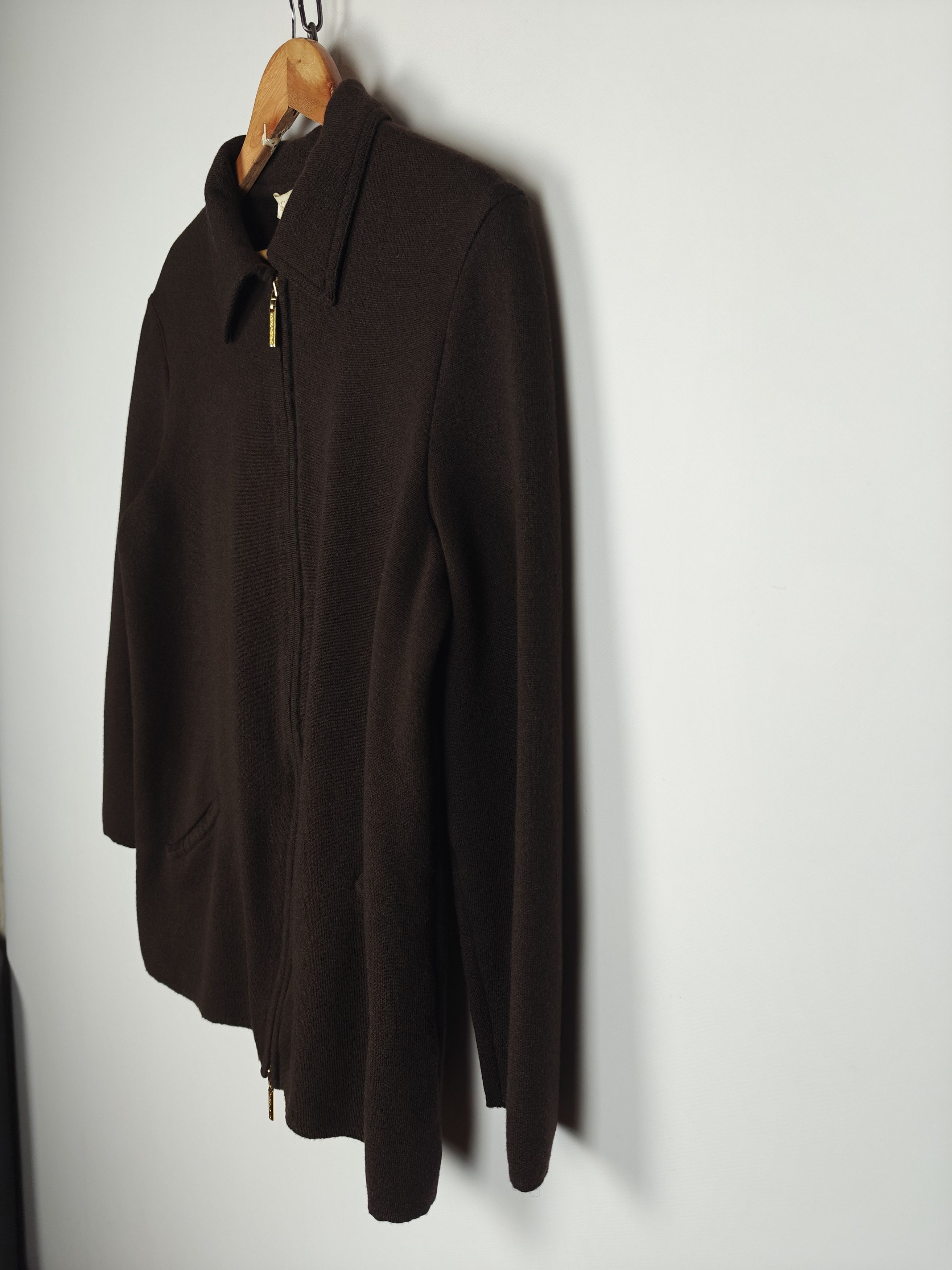 Escada Escada Margaretha Ley Wool/Cashmere Jacket VTG Zip size 44 Size M / US 6-8 / IT 42-44 - 6 Thumbnail