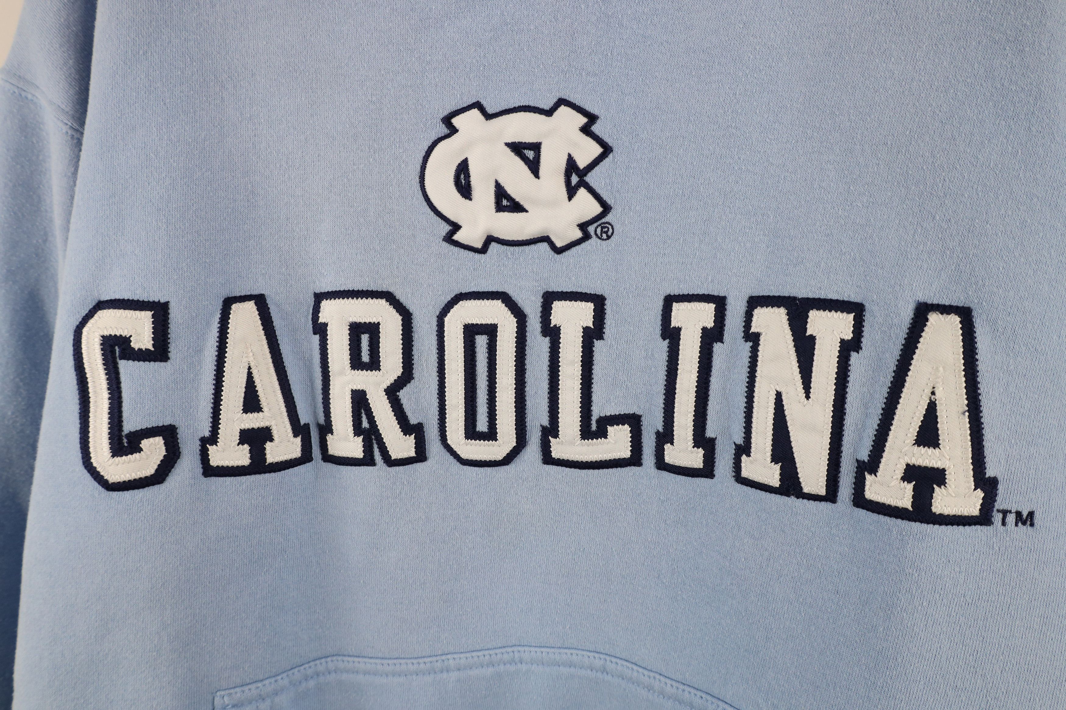 Vintage Vintage 90s University of North Carolina Hoodie Sweatshirt Size US L / EU 52-54 / 3 - 4 Thumbnail
