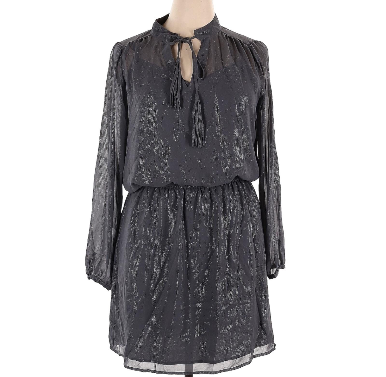 Other White House Black Market Size 14 Gray Long Sleeve Dress Size XL / US 12-14 / IT 48-50 - 1 Thumbnail