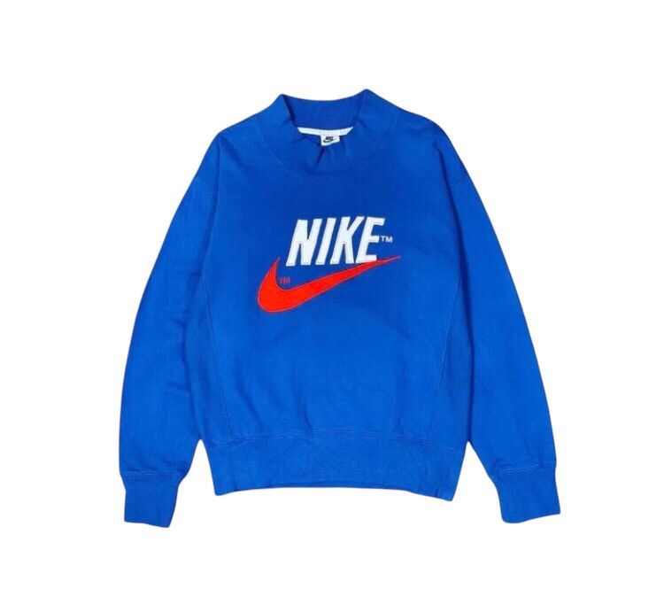 Nike × Vintage Vintage Nike Logo Center Sweater Size US S / EU 44-46 / 1 - 1 Thumbnail