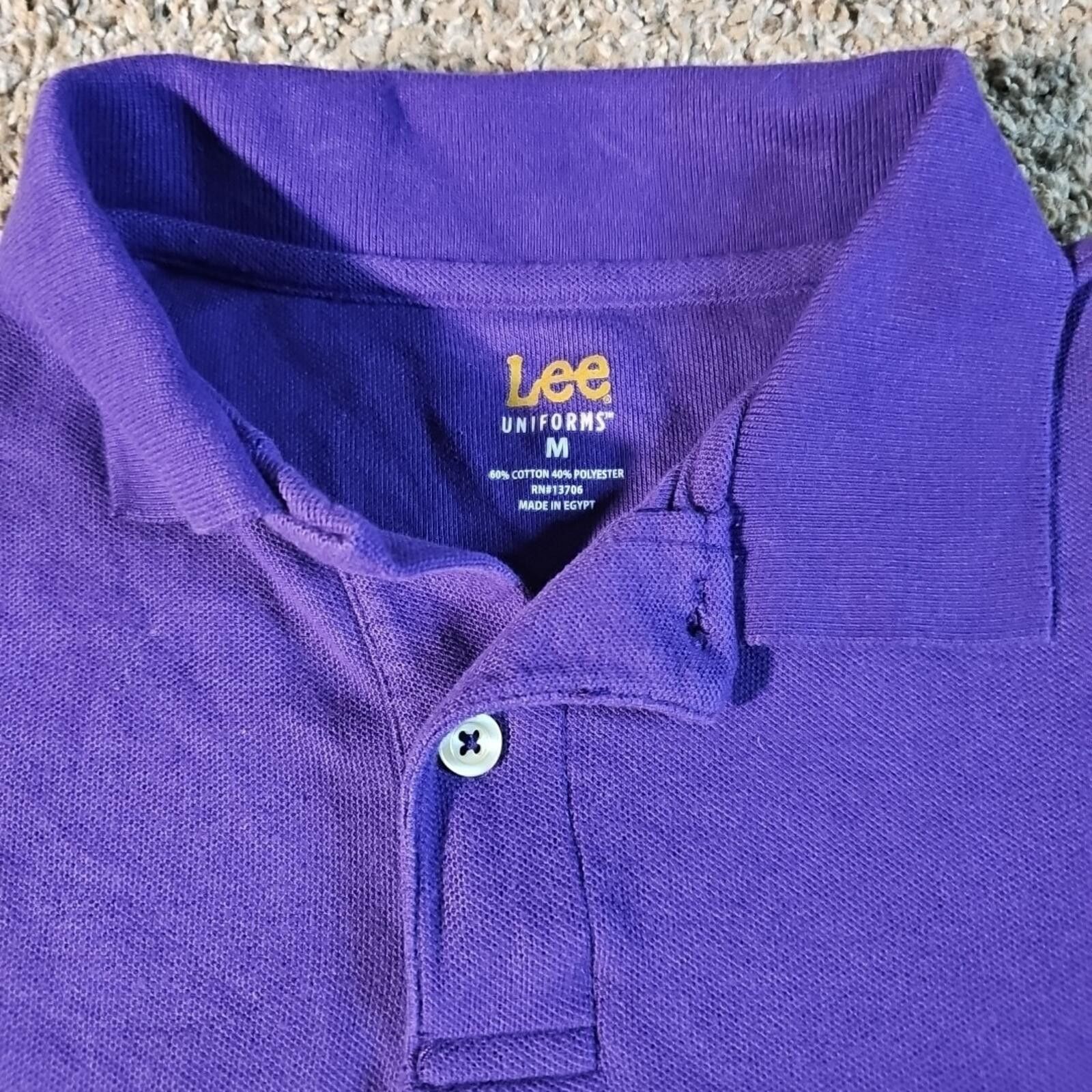 Lee Lee Uniforms M Purple Polo Size US M / EU 48-50 / 2 - 2 Thumbnail