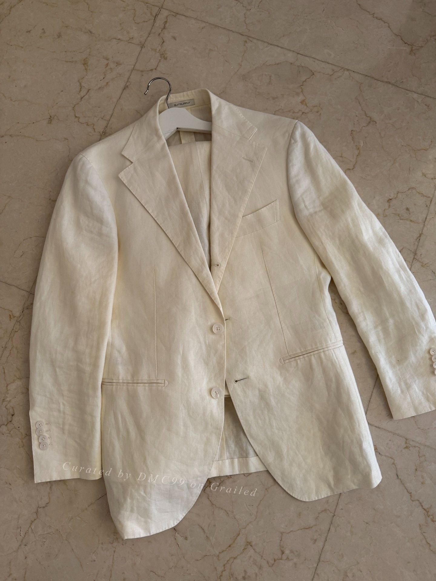 Suitsupply SUTSUPPLY Beige Linen Suit Set 46 Size US S / EU 44-46 / 1 - 1 Thumbnail