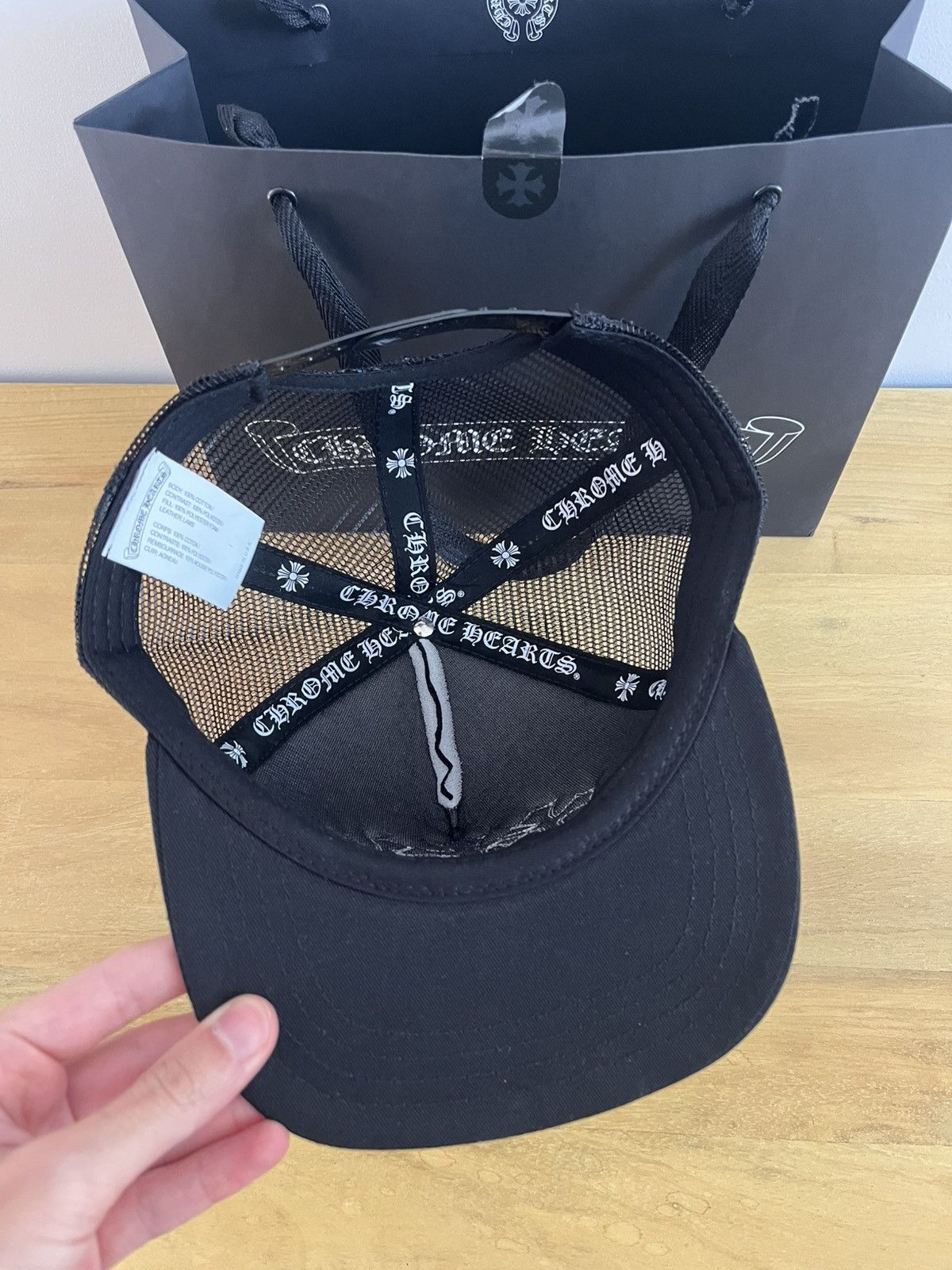 Chrome Hearts Chrome hearts cimetary hat black/white Size ONE SIZE - 4 Thumbnail