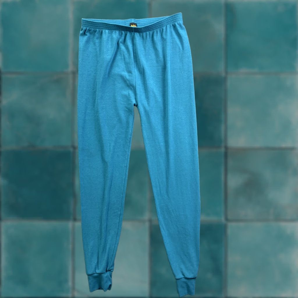 Vintage VINTAGE REI Leggings Womens XL Blue Mid Rise Ankle Base Layer Pants Thermal Size 40" / US 18 - 1 Thumbnail