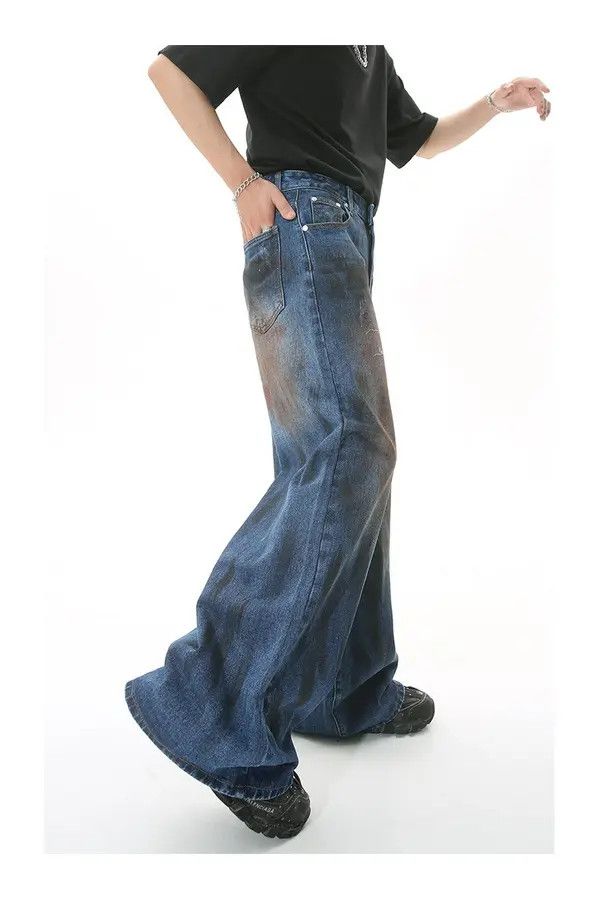 VIBE fade flared washed paint jeans Size US 32 / EU 48 - 5 Thumbnail