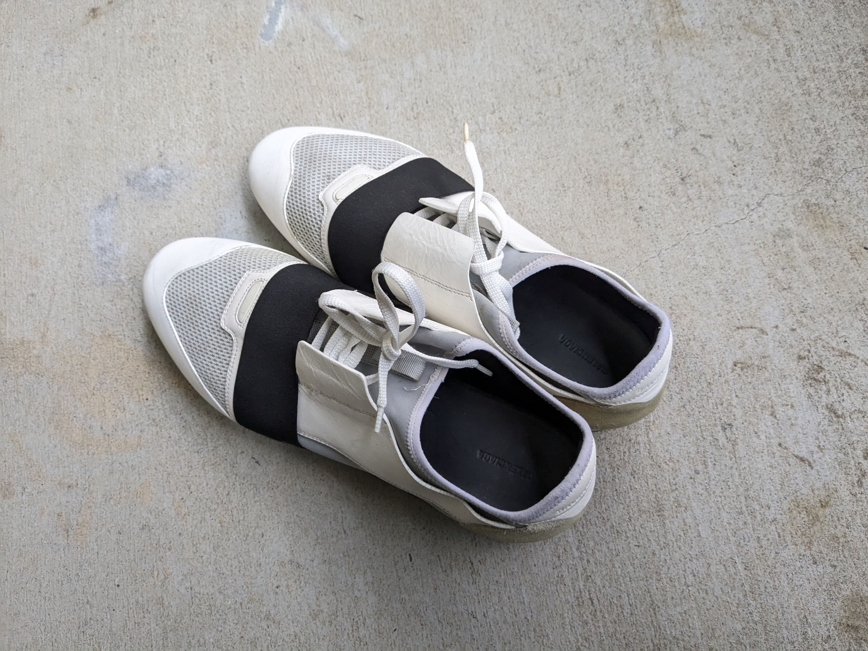 Balenciaga Balenciaga Race Runner White 12 45 Low Size US 12 / EU 45 - 12 Thumbnail