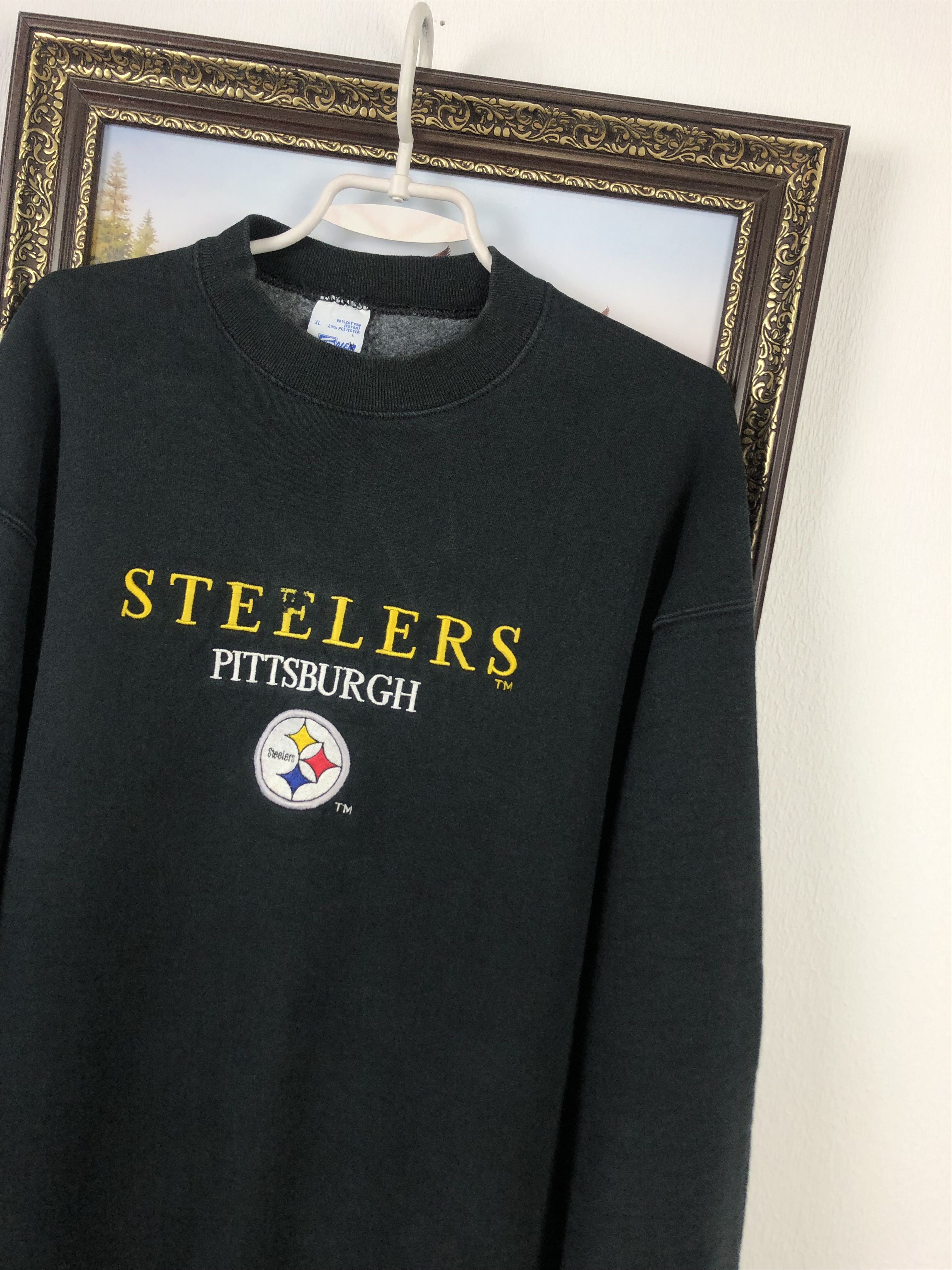 Vintage Vintage 90s Pittsburgh Steelers Crewneck Sweatshirt Rare Size US XL / EU 56 / 4 - 4 Thumbnail