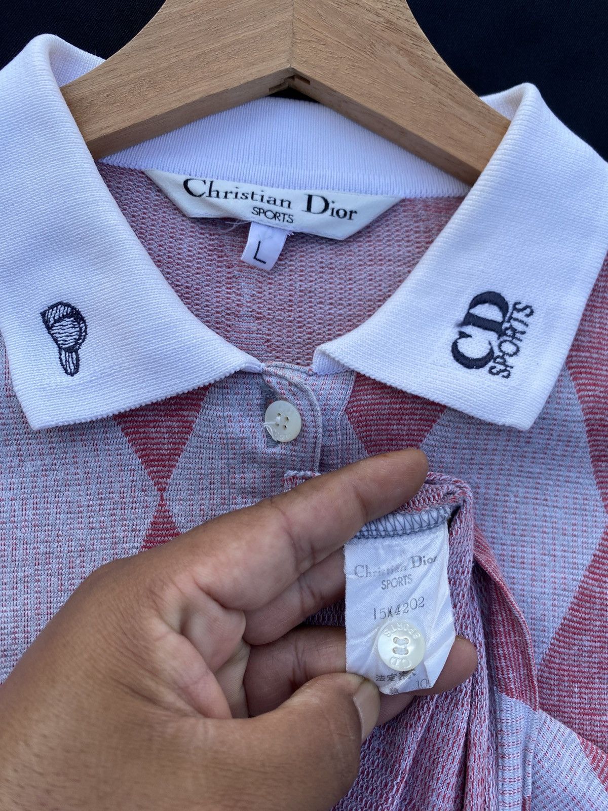Christian Dior Monsieur Vintage Christian Dior Polo Sports Checked Longsleeve Shirt Size US M / EU 48-50 / 2 - 11 Thumbnail