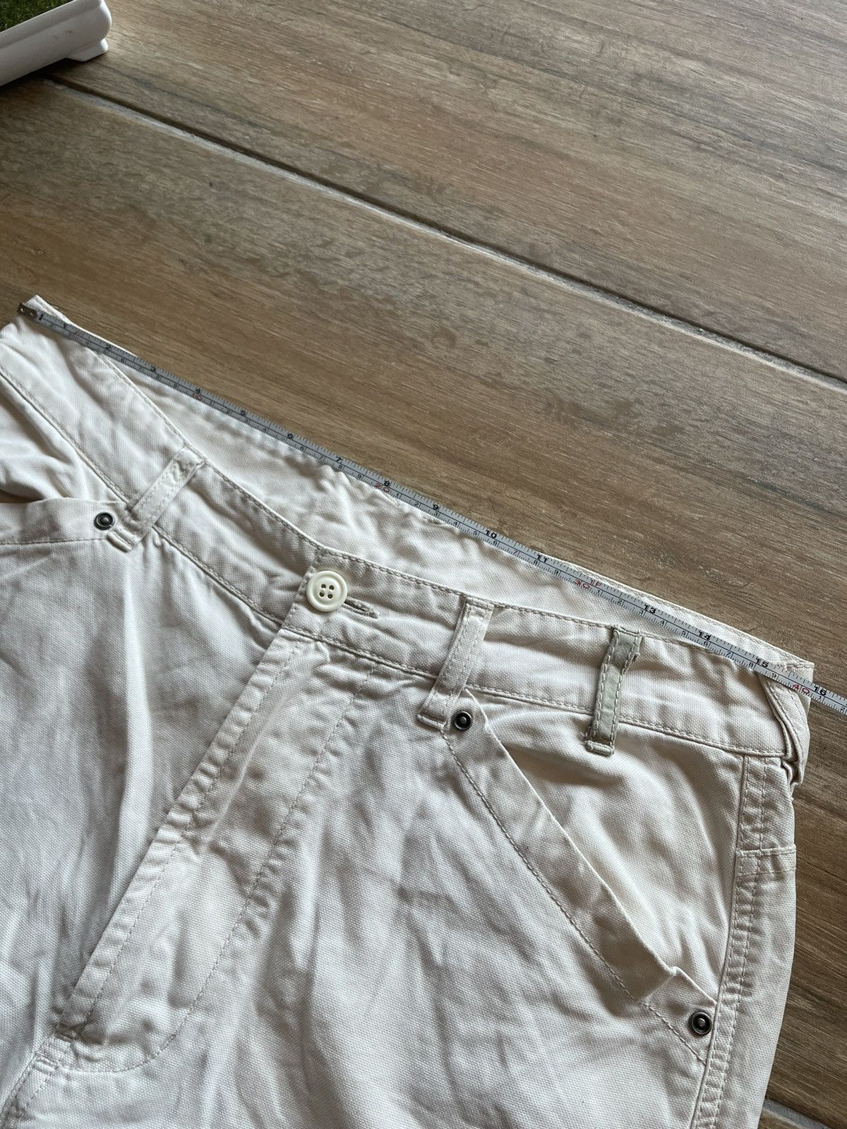 Diesel Diese OffWhite Reconstructed Pant Size US 31 - 22 Thumbnail