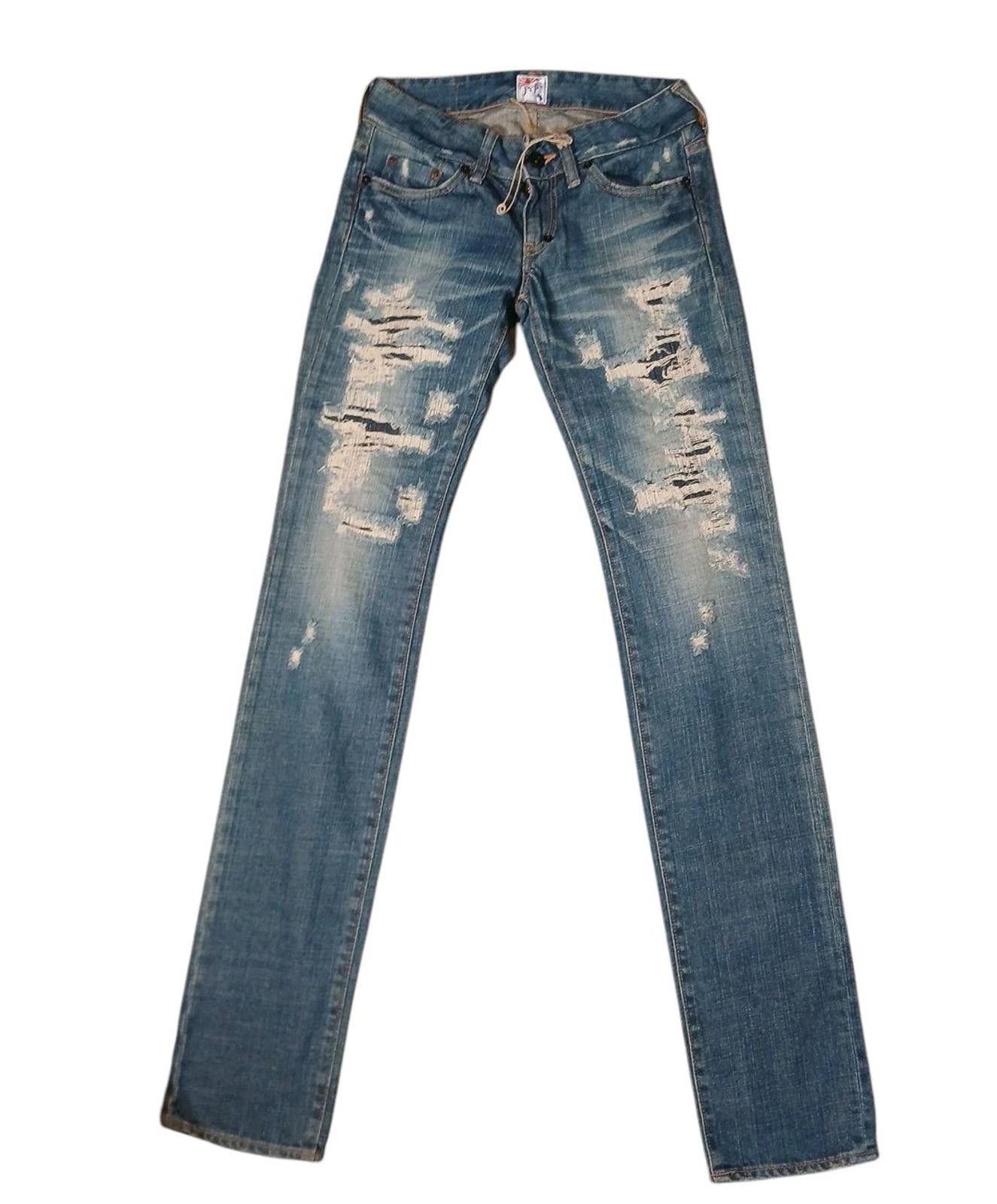 Prps PRPS JAPAN 24x34 Purple Selvedge Distressed Denim Jeans NWOT Size US 26 / EU 42 - 1 Thumbnail
