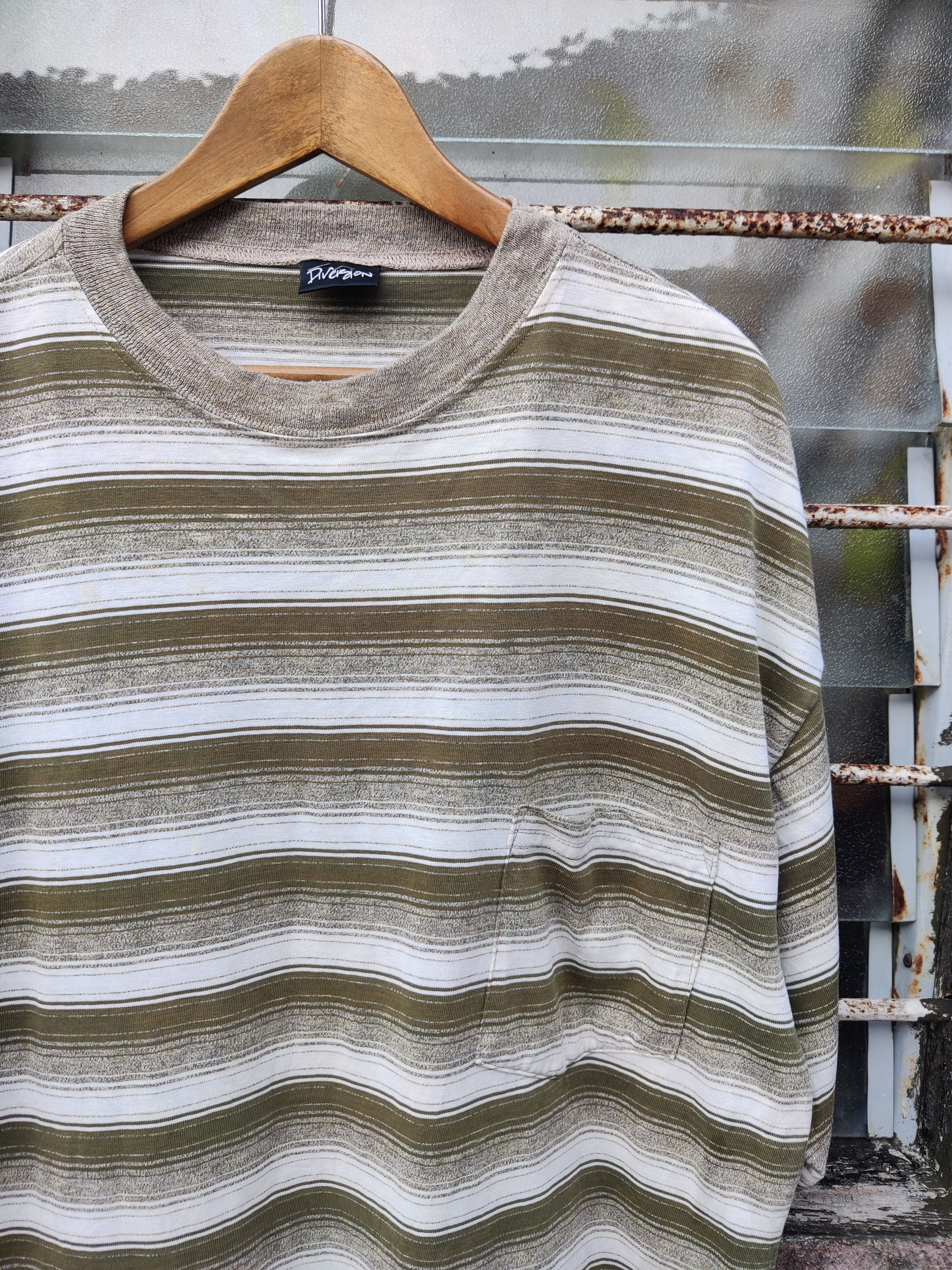 Vintage Vintage Archive Diversion Pocket Stripes Shirt Size US XL / EU 56 / 4 - 3 Thumbnail