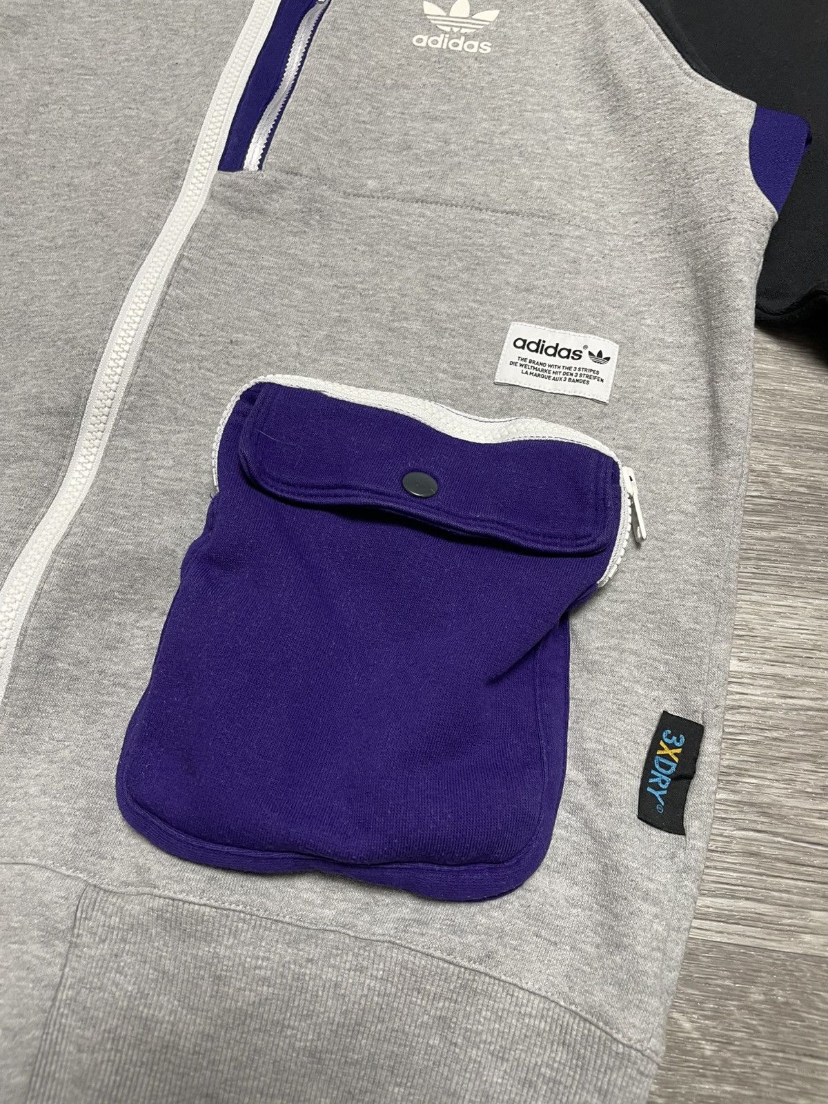 Adidas Vintage Adidas Multicolour Full Zip-Up Hoodie Y2K Rare Size US M / EU 48-50 / 2 - 6 Thumbnail