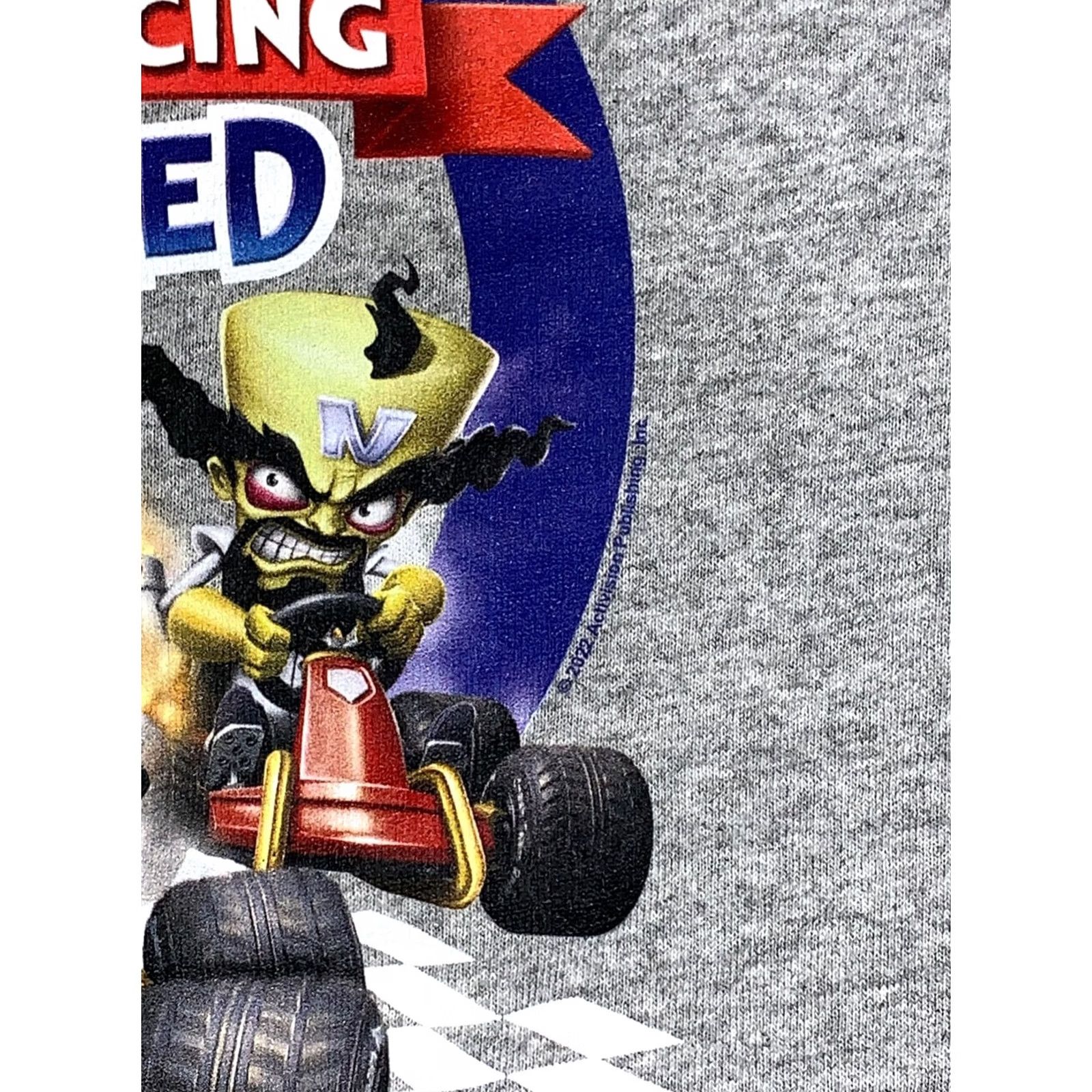 Delta VINTAGE Crash Bandicoot CTR Nitro Fueled Shirt Men M Gray Size US M / EU 48-50 / 2 - 4 Thumbnail
