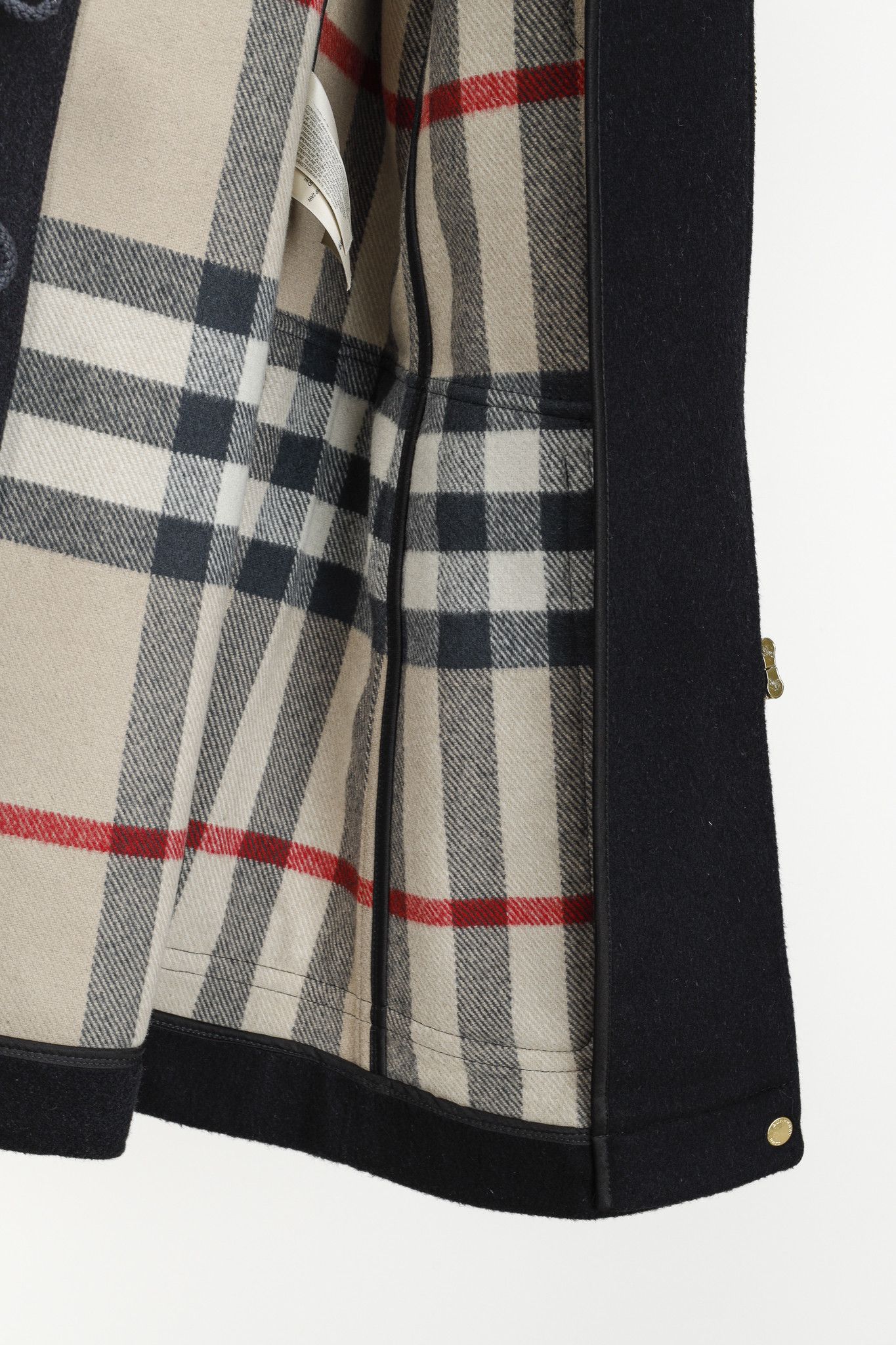 Burberry Burberry Brit Finsdale Black Wool Duffle Coat Size S / US 4 / IT 40 - 13 Thumbnail