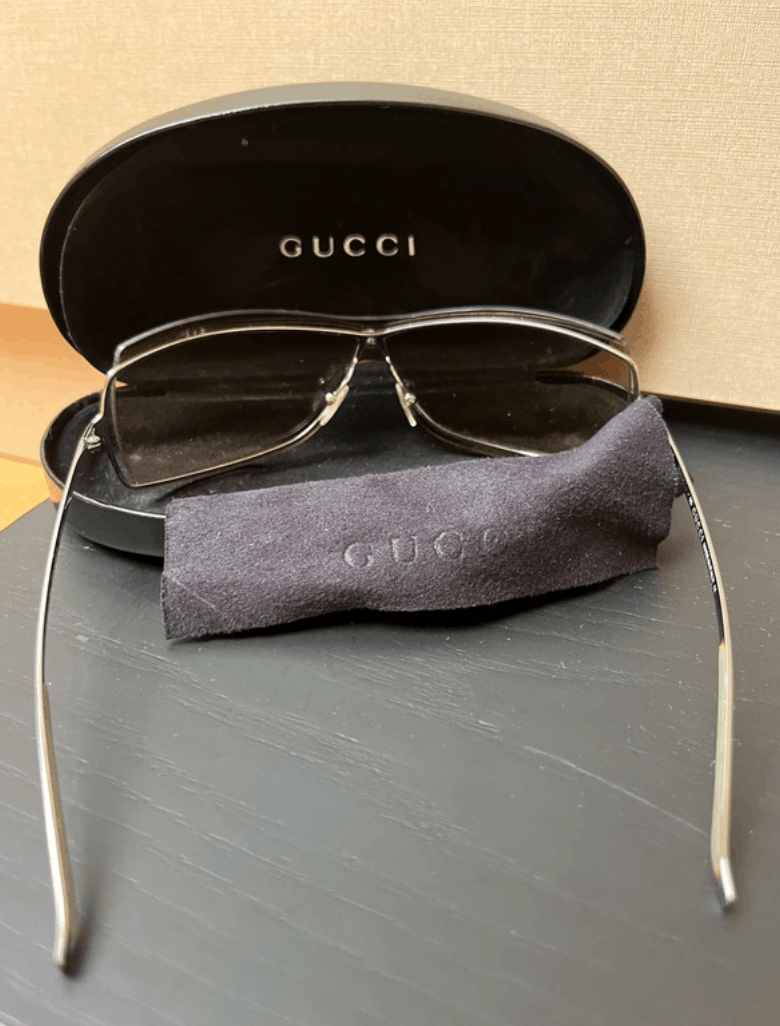 Gucci Gucci Sunglasses Bamboo Mask Logo Shield GG Sport Vintage Size ONE SIZE - 2 Thumbnail