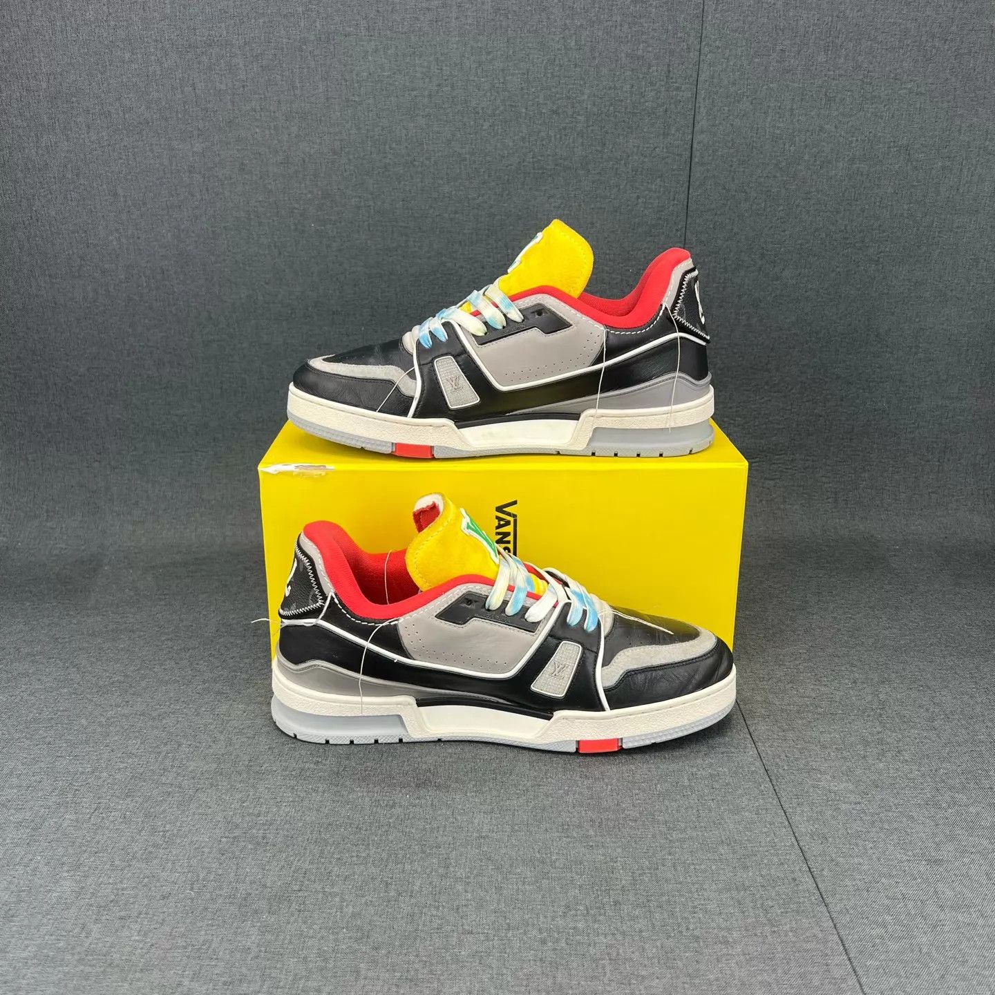 Louis Vuitton LV Trainer Yellow Red Show Style US 7.5 Size US 7.5 / EU 40-41 - 7 Thumbnail