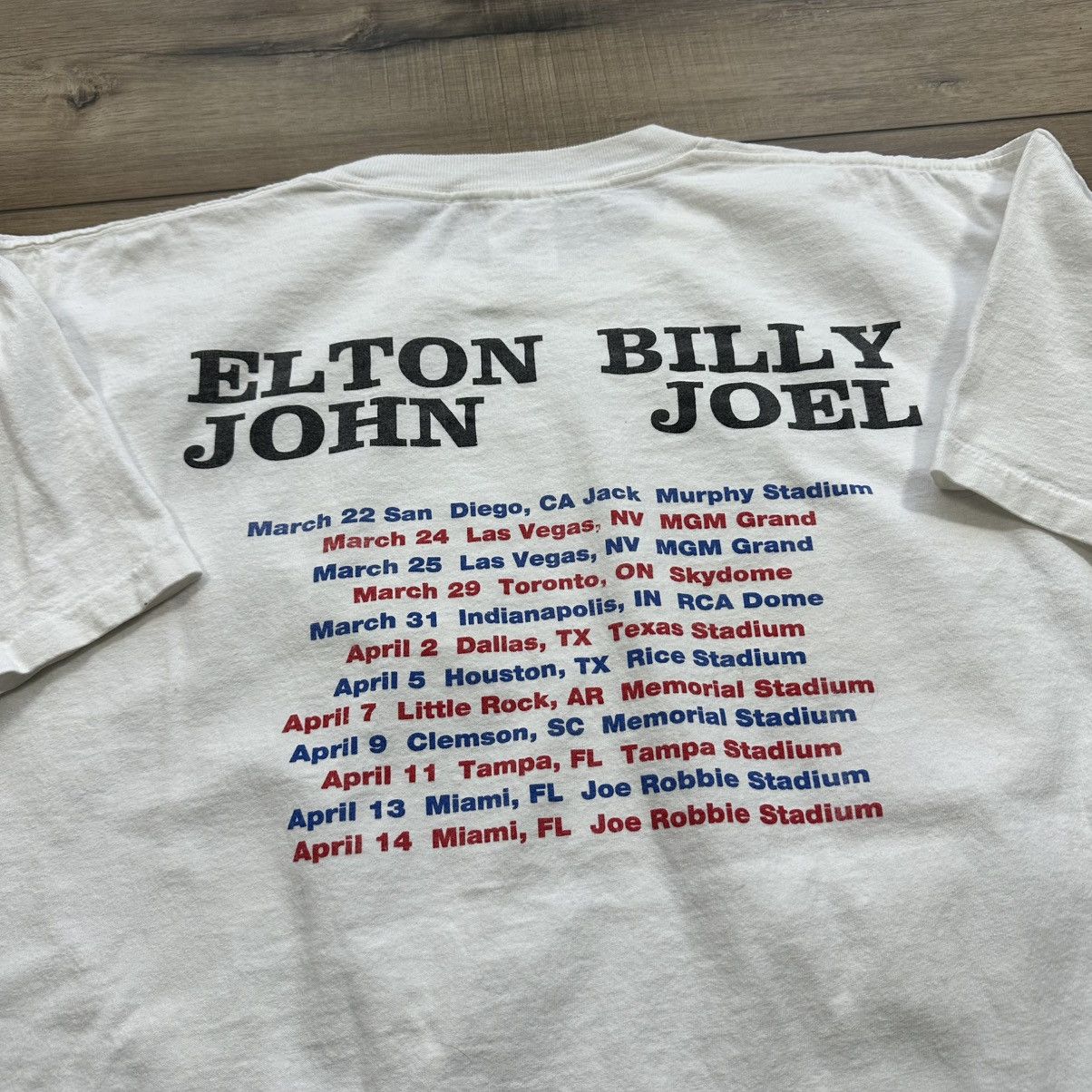Other Vintage 1995 Elton John & Billy Joel Single Stitch Band Tee Size US XXL / EU 58 / 5 - 7 Thumbnail