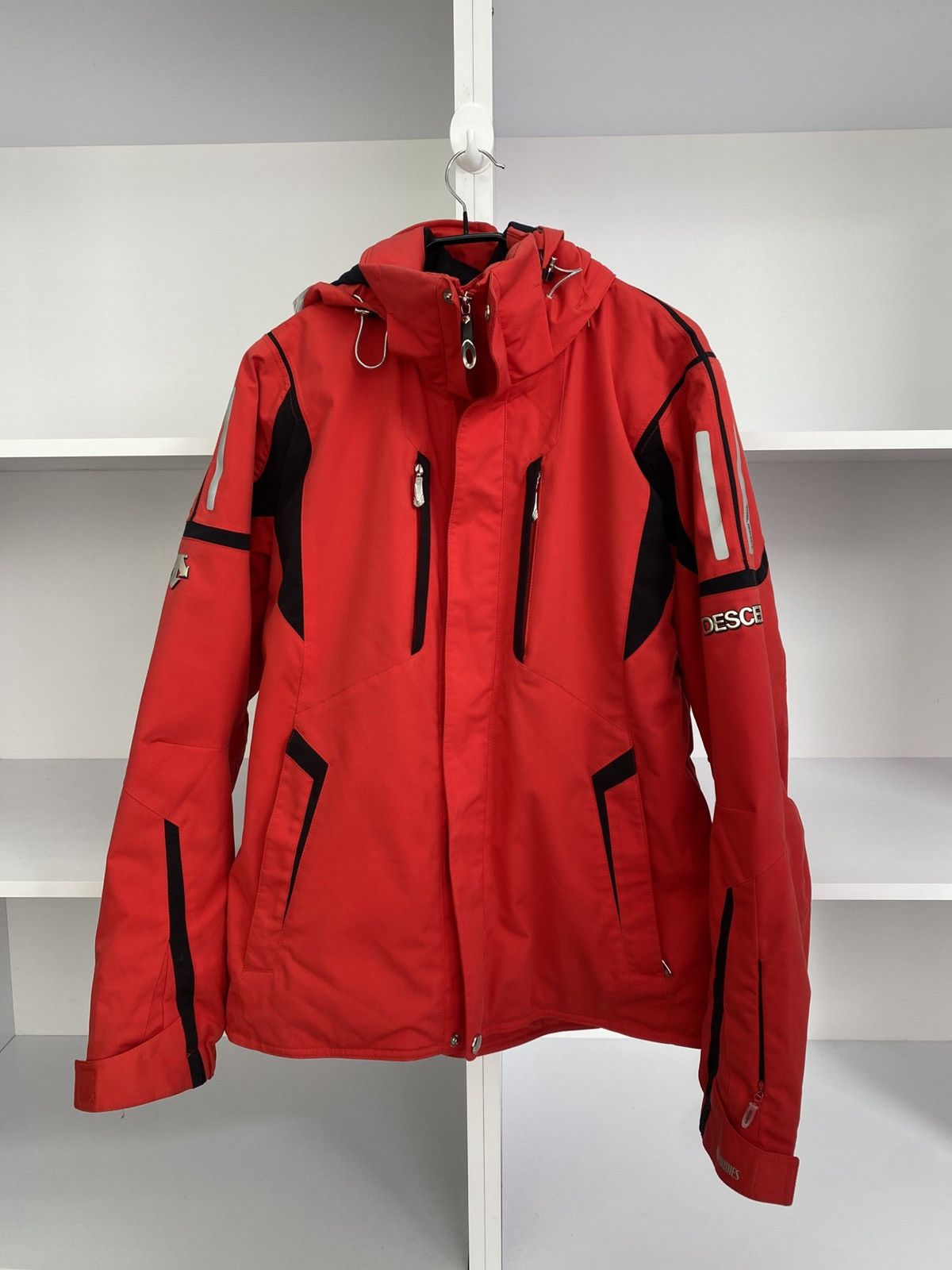 Descente Vintage Descente Ski Red Jacket Size US XL / EU 56 / 4 - 2 Thumbnail