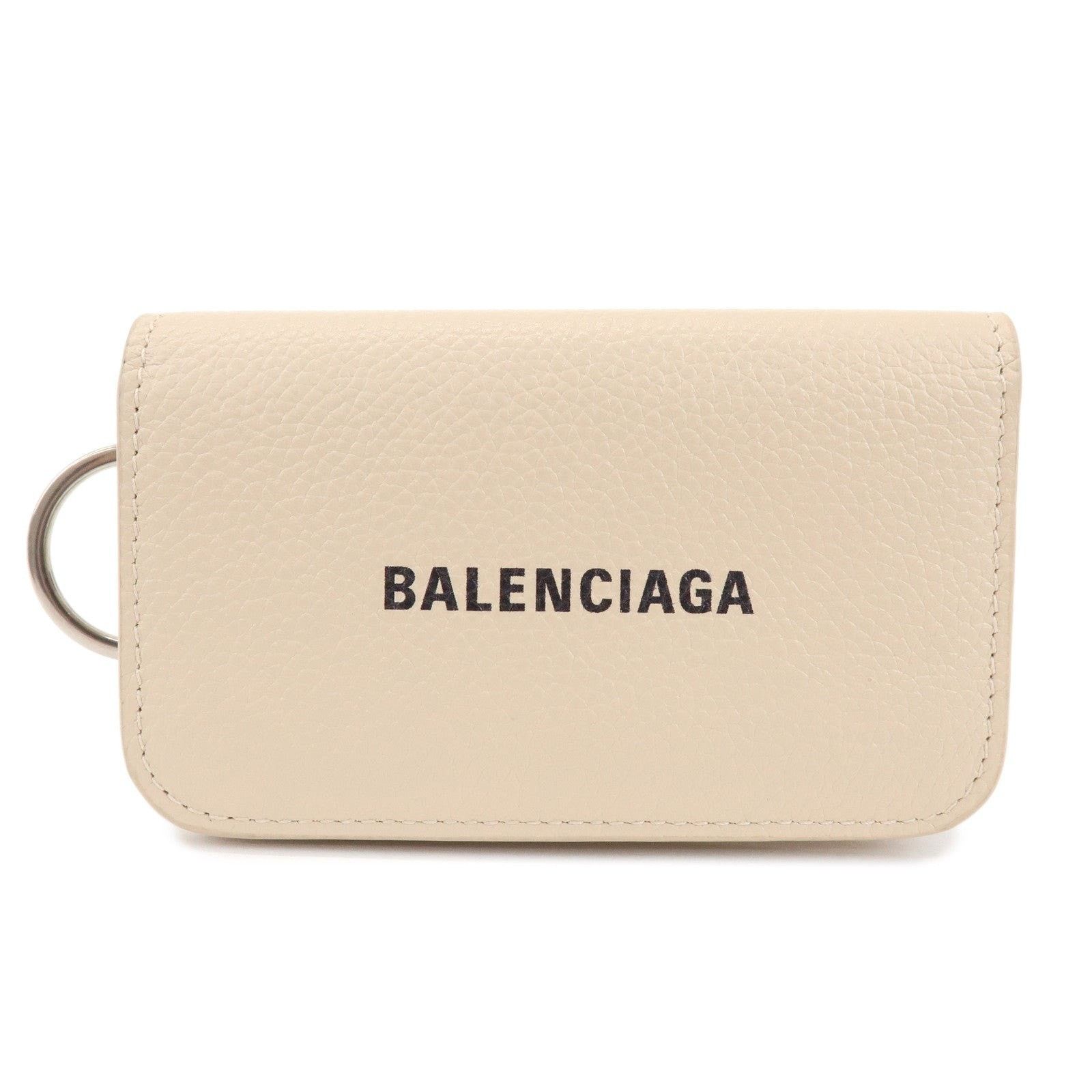 Balenciaga Balenciaga Cash 6 Rings Key Case Calfskin Key Holder Beige Size ONE SIZE - 1 Thumbnail