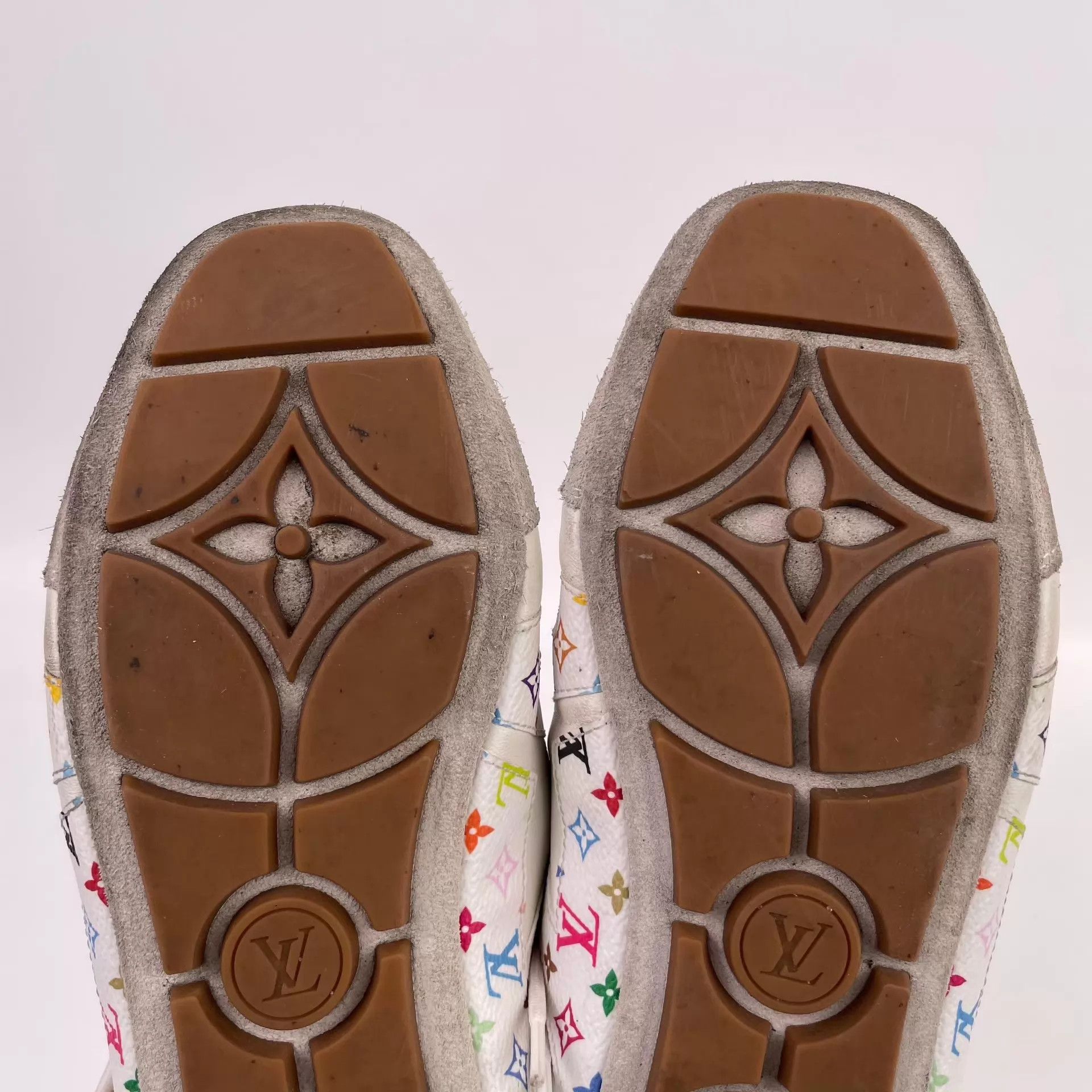 Louis Vuitton LV x Murakami Women's White Tricolor Shoes Size 38 Size US 7.5 / IT 37.5 - 7 Thumbnail