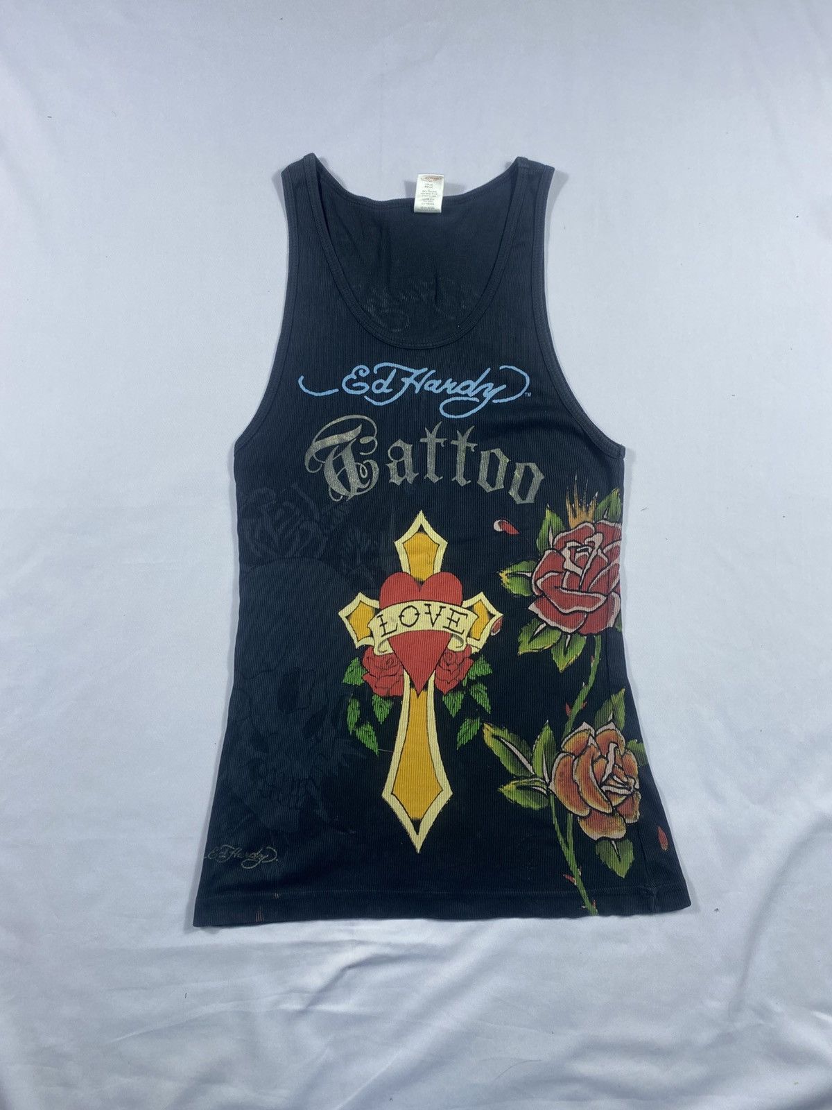 Ed Hardy Tattoo Cross top