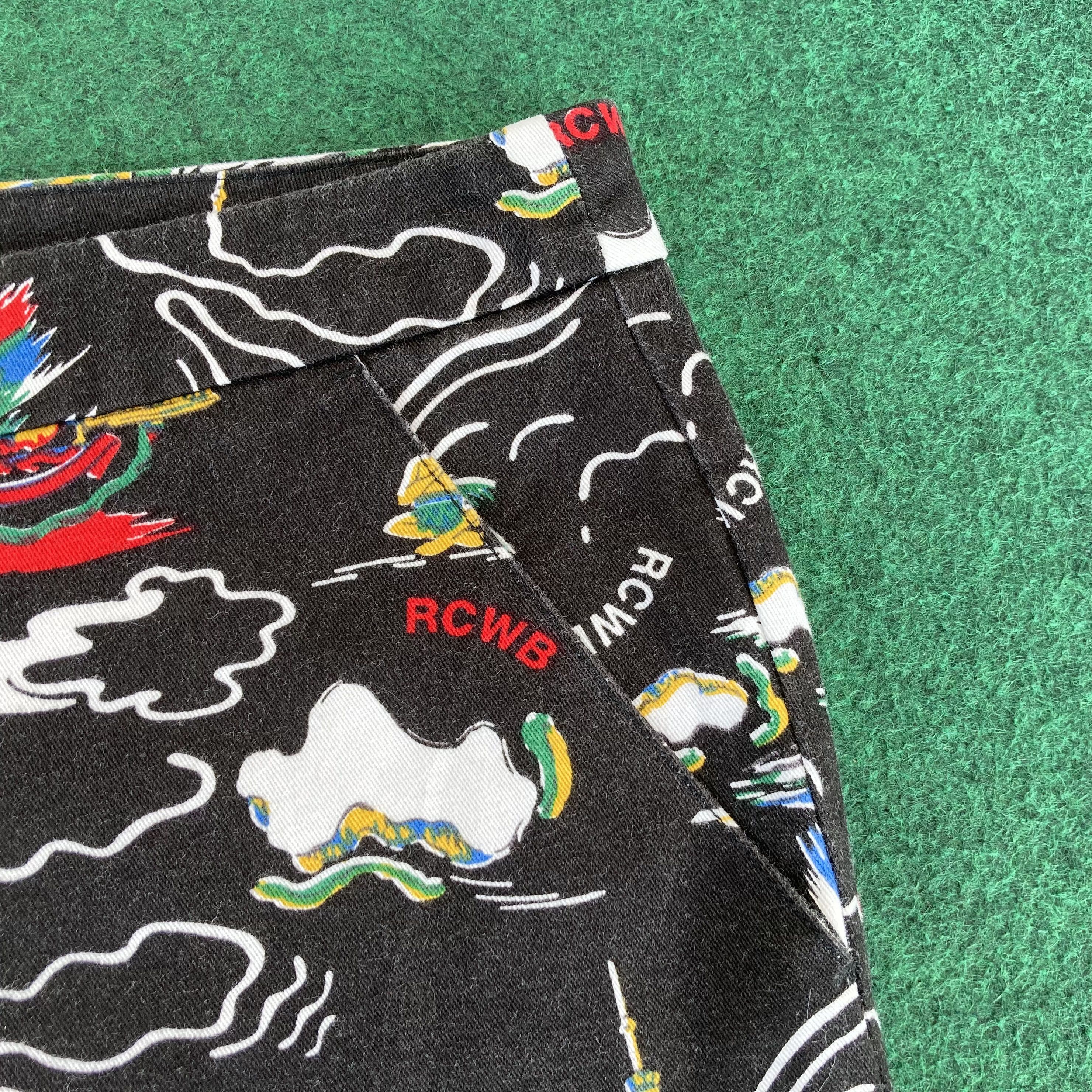 Japanese Brand Rodeo Crown Rcwb Hawaiian Short Jorts Pant Streetwear Rare Size US 35 - 4 Thumbnail
