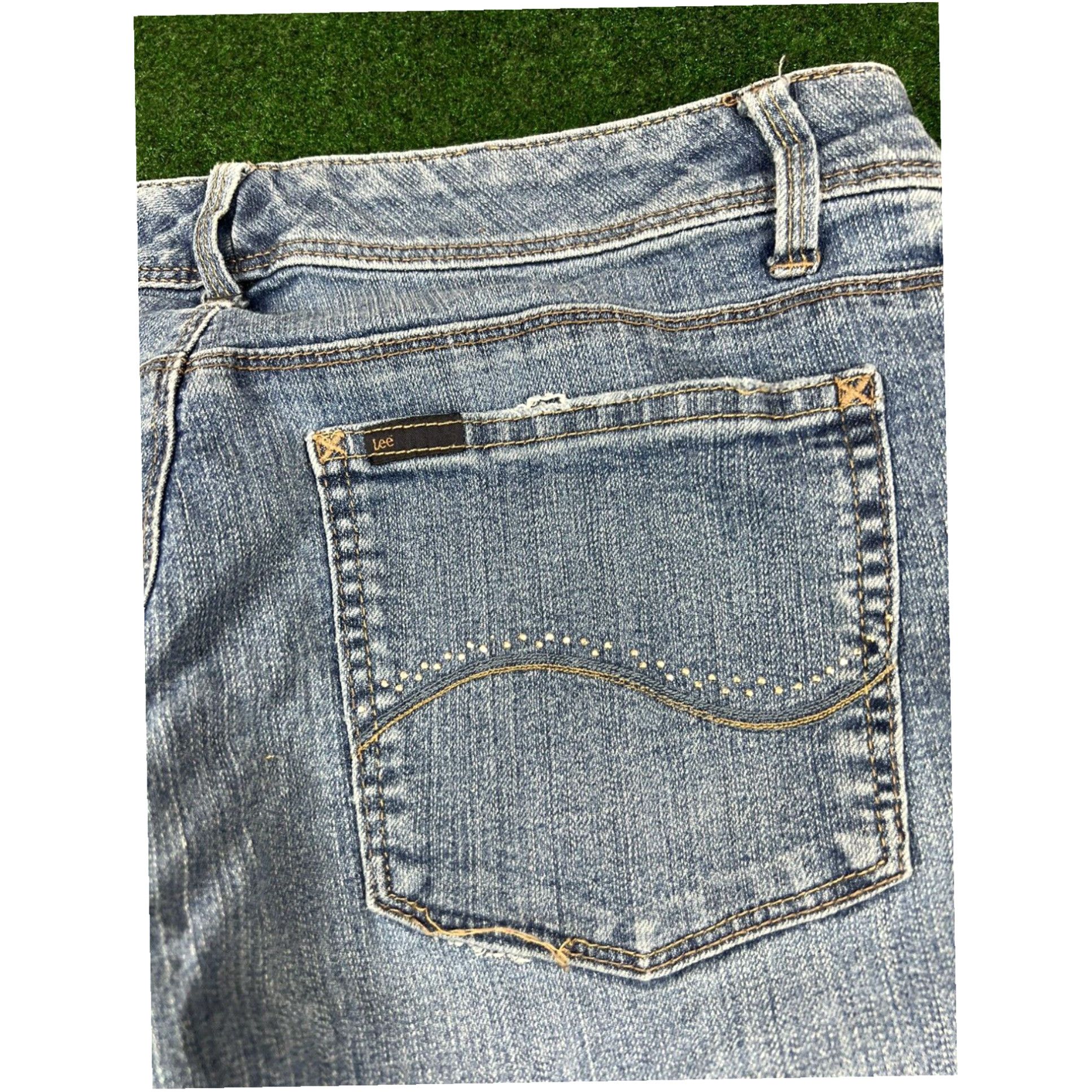 Lee Lee Slender Secret / Lower on the Waist / Crop Capri Denim Jeans / Size 4 M Size 27" / US 4 / IT 40 - 3 Thumbnail