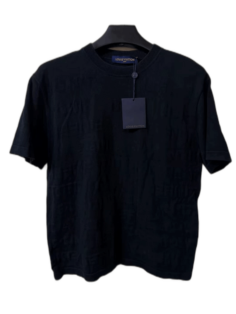 Louis Vuitton Louis Vuitton Black Logo Short Sleeve T-Shirt Size US M / EU 48-50 / 2 - 1 Thumbnail