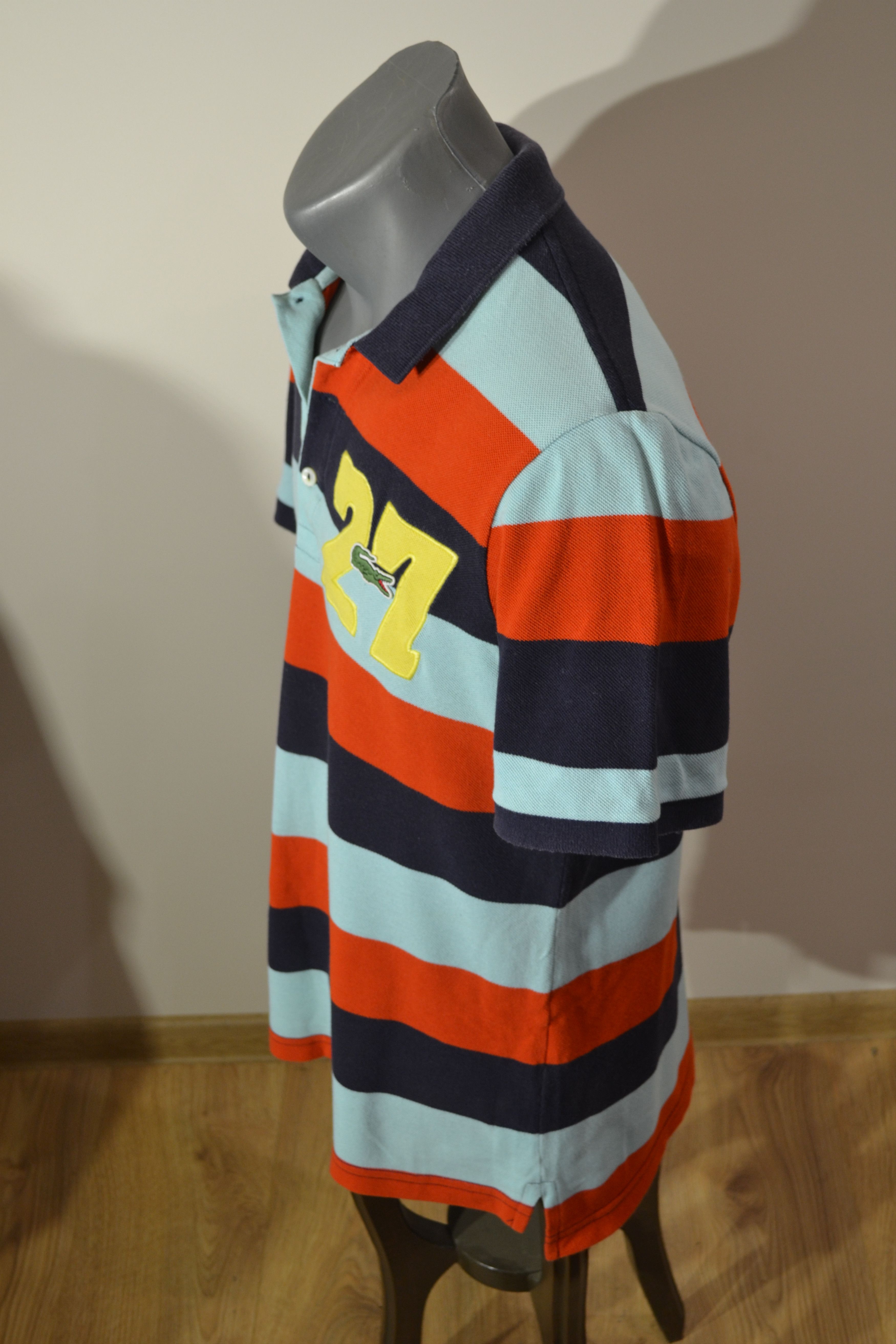 Lacoste Vintage Lacoste Polo Shirt – Striped Retro Rugby Style – M Size US M / EU 48-50 / 2 - 5 Thumbnail