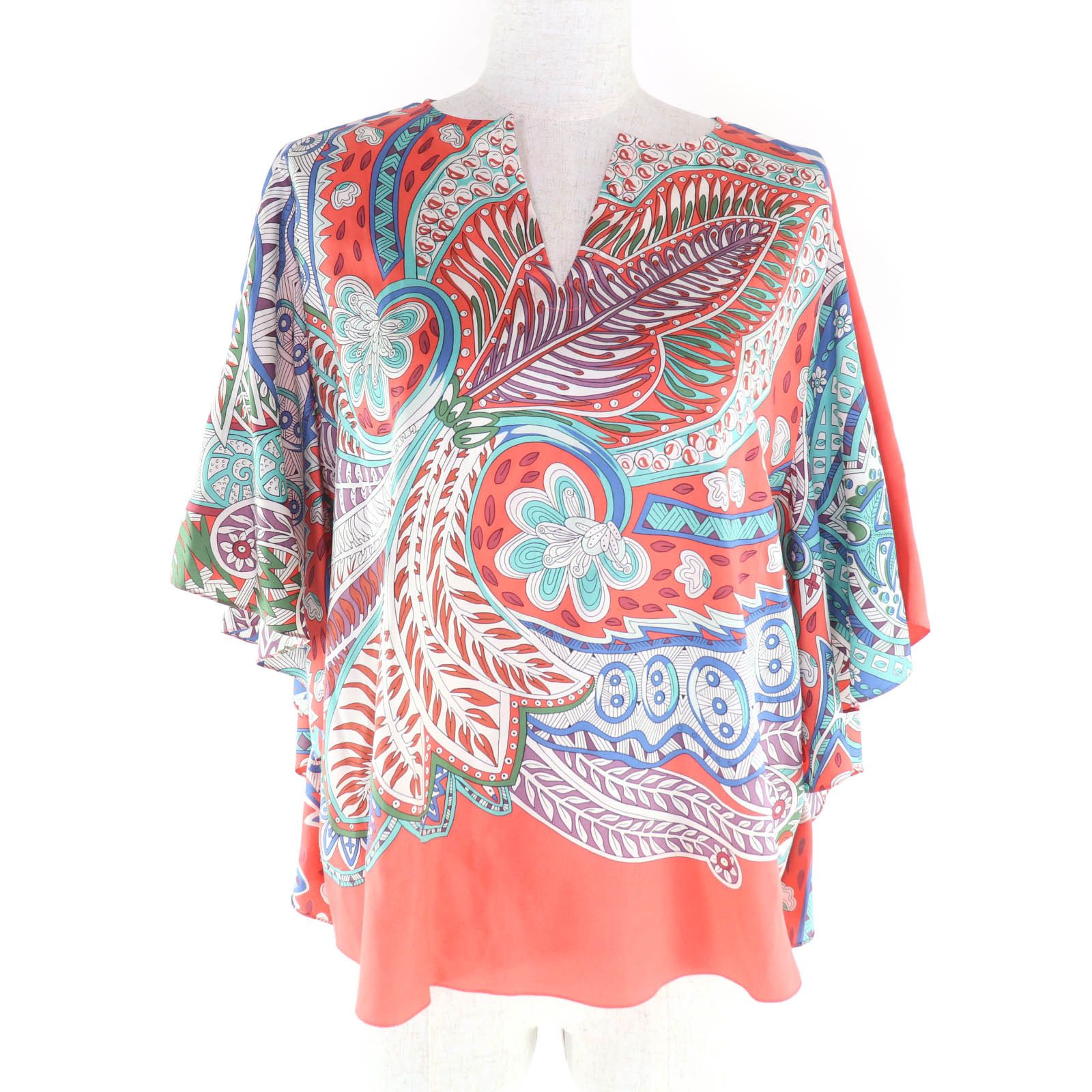 Hermes Hermes Hermès 34 Silk Short Sleeve Shirt Textile Tops DUTY FREE for USA Size ONE SIZE - 1 Thumbnail